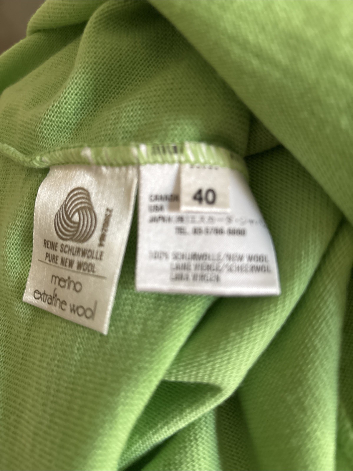Escada Womens Old Money Wool Minimalist Top Sleeveless Italy 40/M Summer green