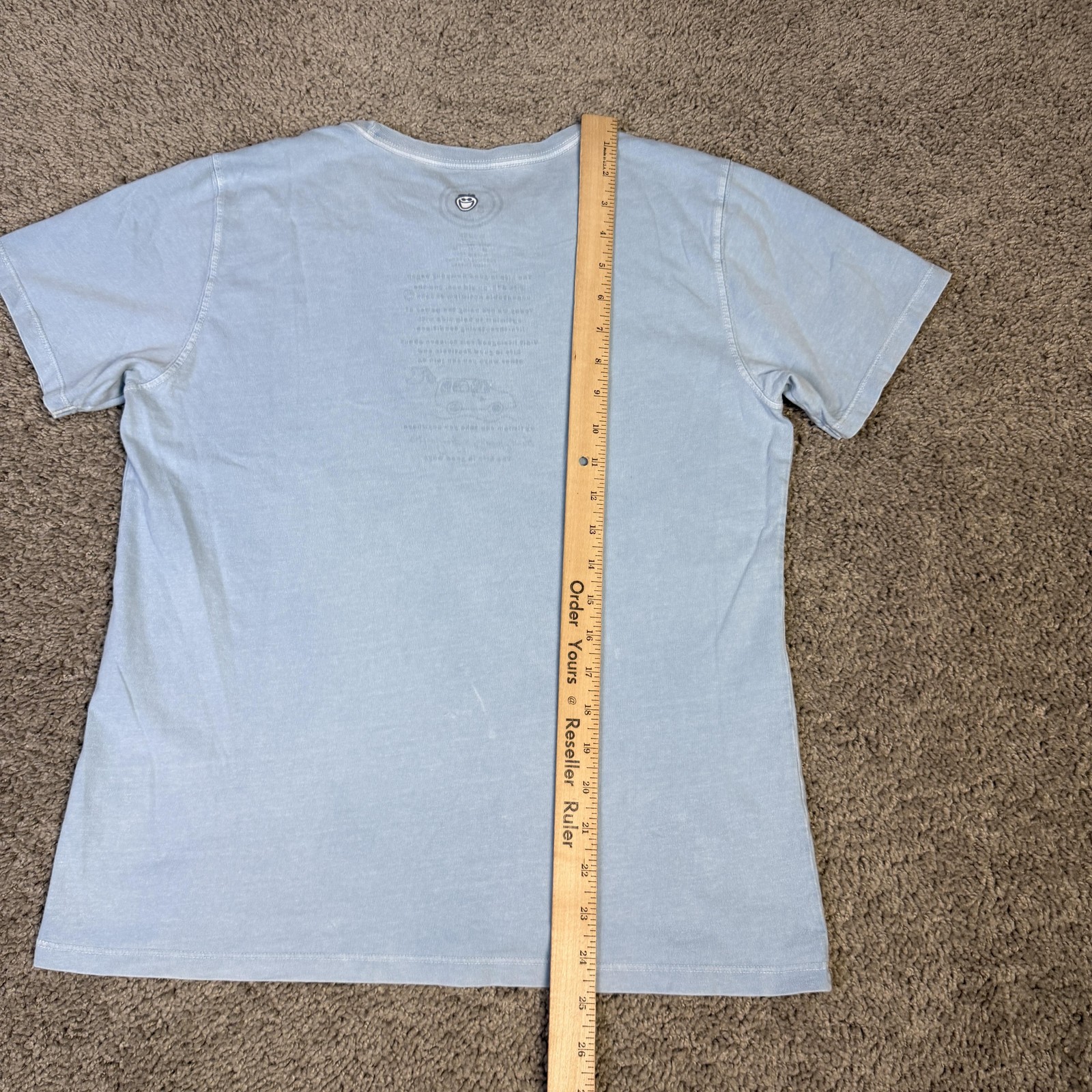 Life Is Good Shirt Womens M Blue Fairway To Heaven Golf Graphic Tagless