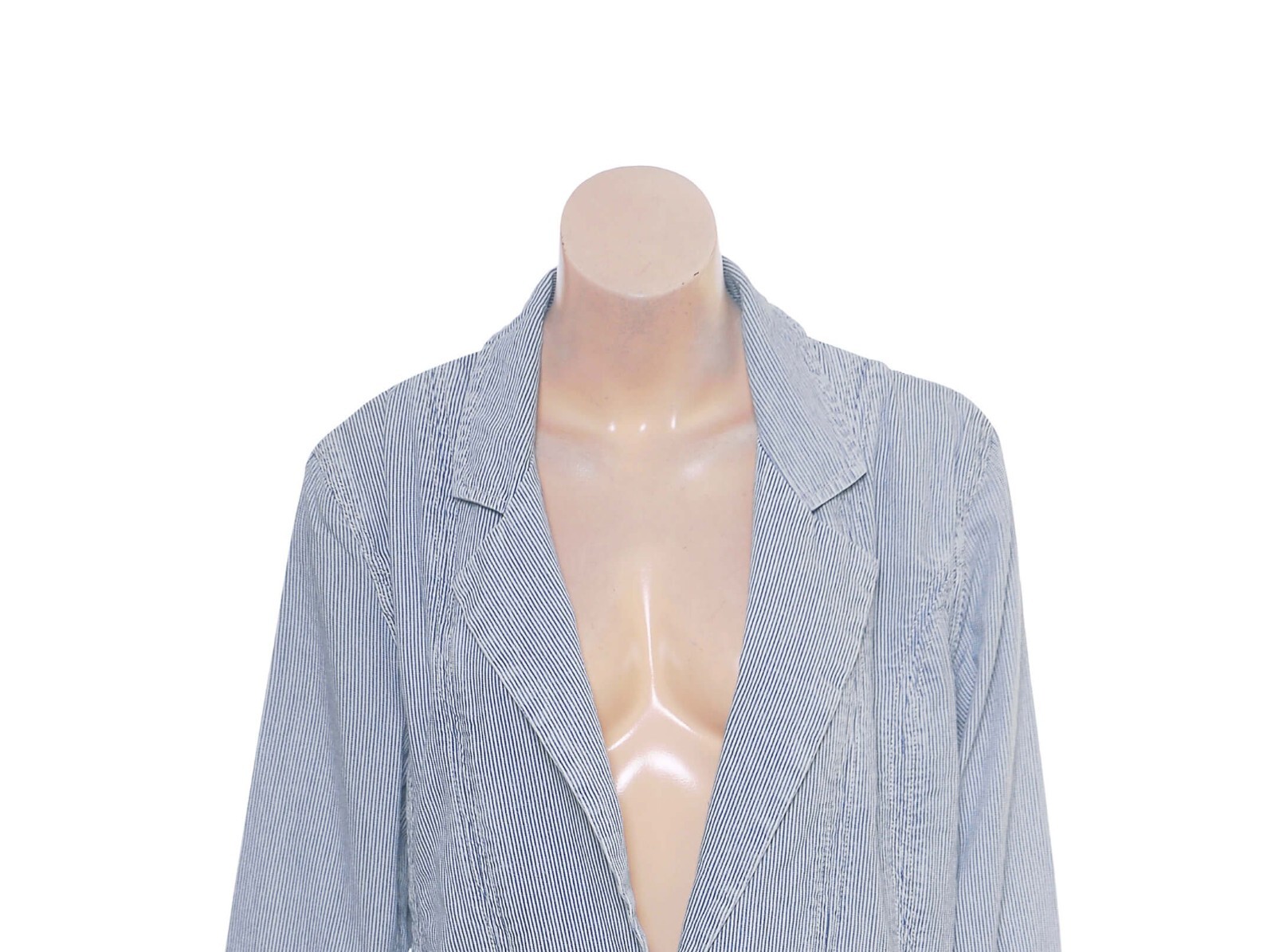 Free People Wanderlust Denim Suit Blazer S 4 Women’s Casual Striped NEW 32398