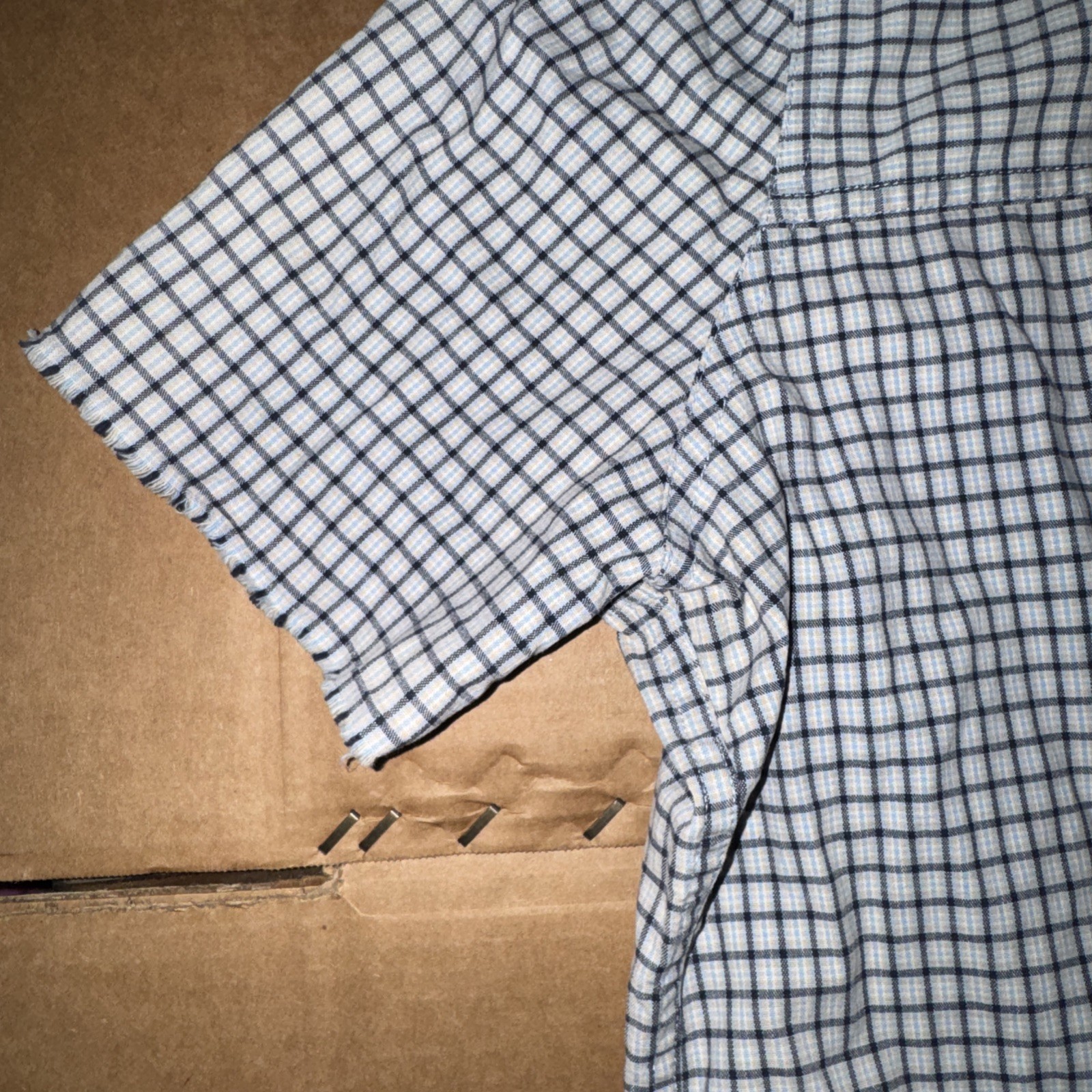 Liz Claiborne Lizwear Shirt Large Short Sleeve Button Up Cotton