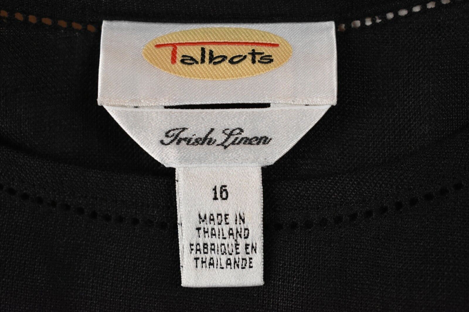 Talbots Womens Solid Black Sleeveless Side Split Round Neck Casual Tank Top 16