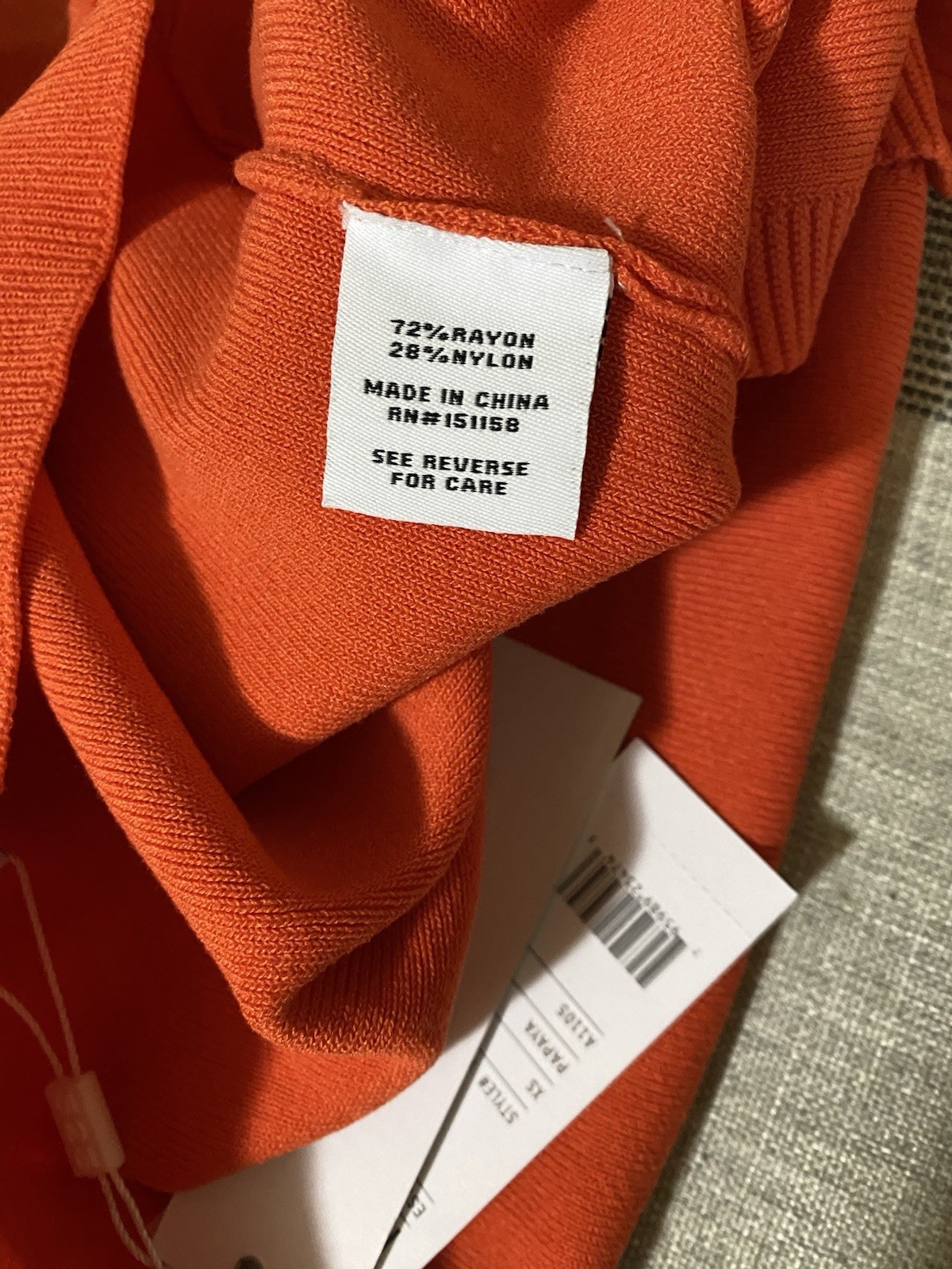 NEW Revolve 525 America Knit Polo Halter Papaya Orange Size XS Rayon Nylon