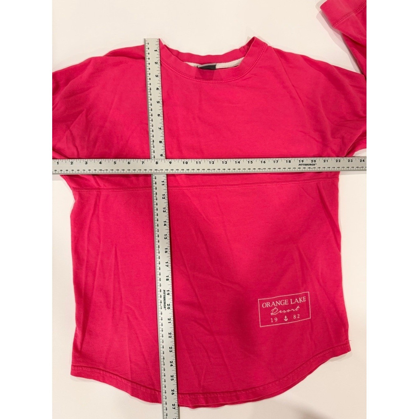 MV Sport Orange Lake Resort Long Sleeve Spirit Jersey Top Pink Size M