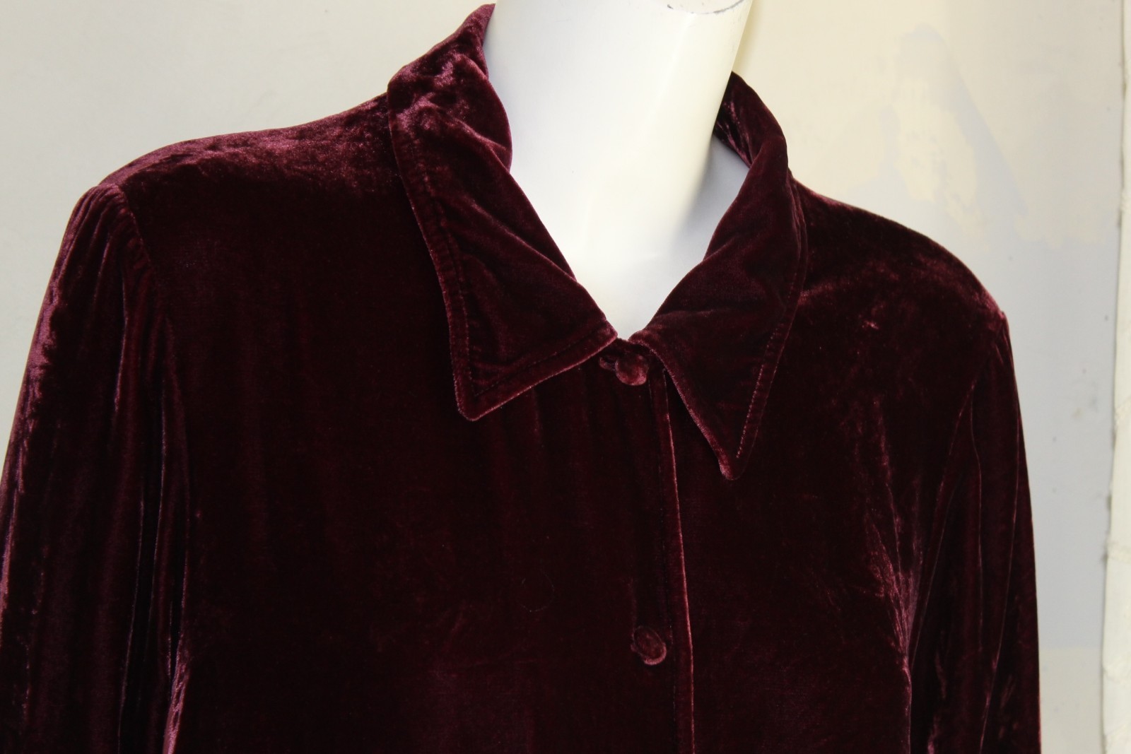 Soft Surroundings Sz TXL Tall XL Deep Wine Red Gorgeous Tunic Shirt Top