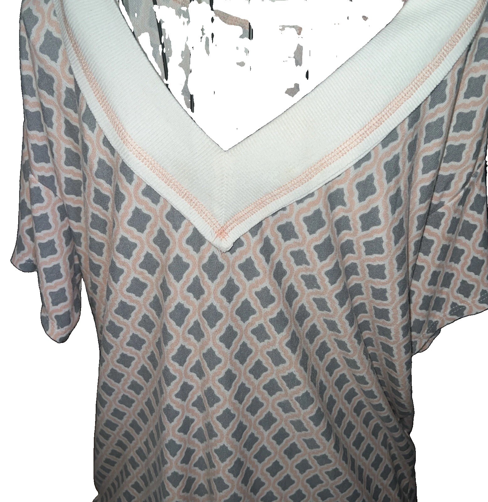 NWOT Honeyme Relaxed Fit Top Short Sleeve Size Large