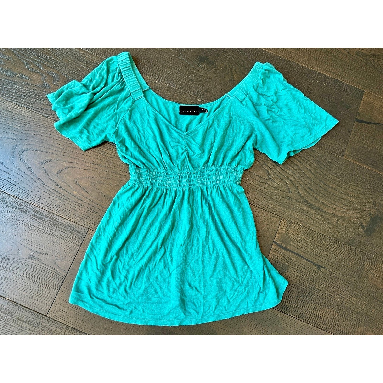 The limited women’s top blouse teal medium