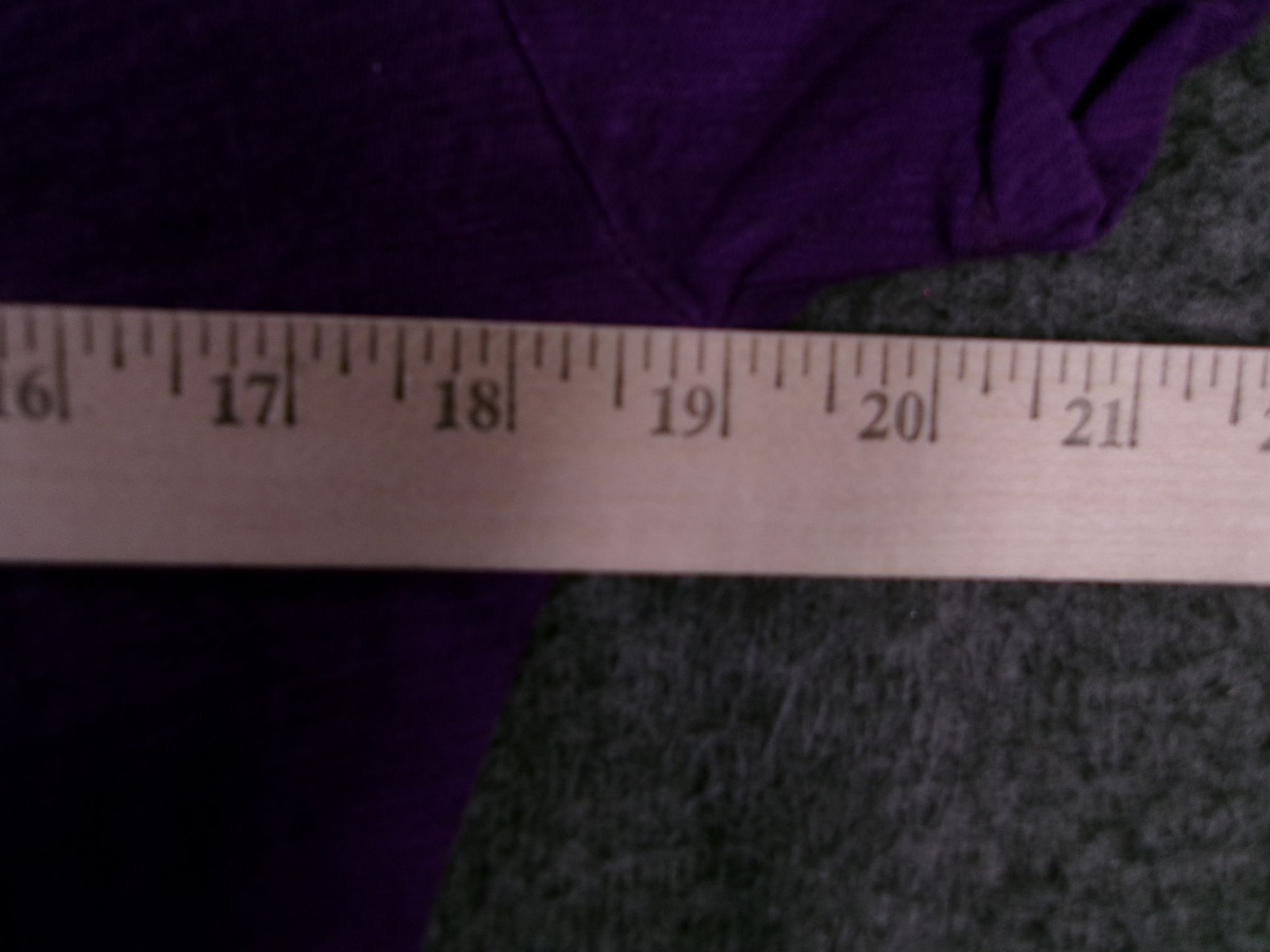 i love basic Top Women Large Purple V Neck Fitted Base Layer Capsule