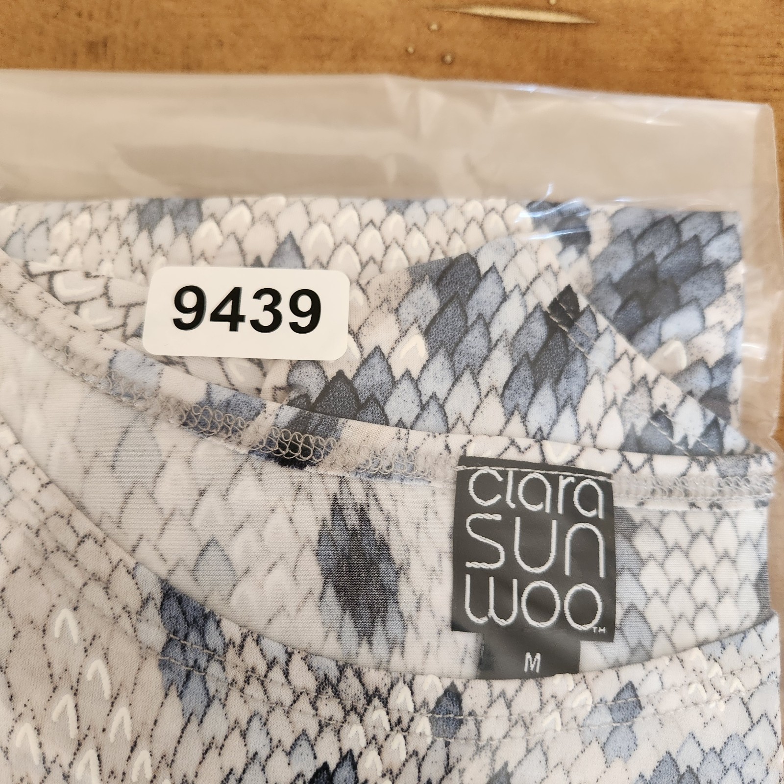 Clara Sun Woo Tunic Women’s M Blue Scalloped Boho Cottagecore Whimsigoth Coastal