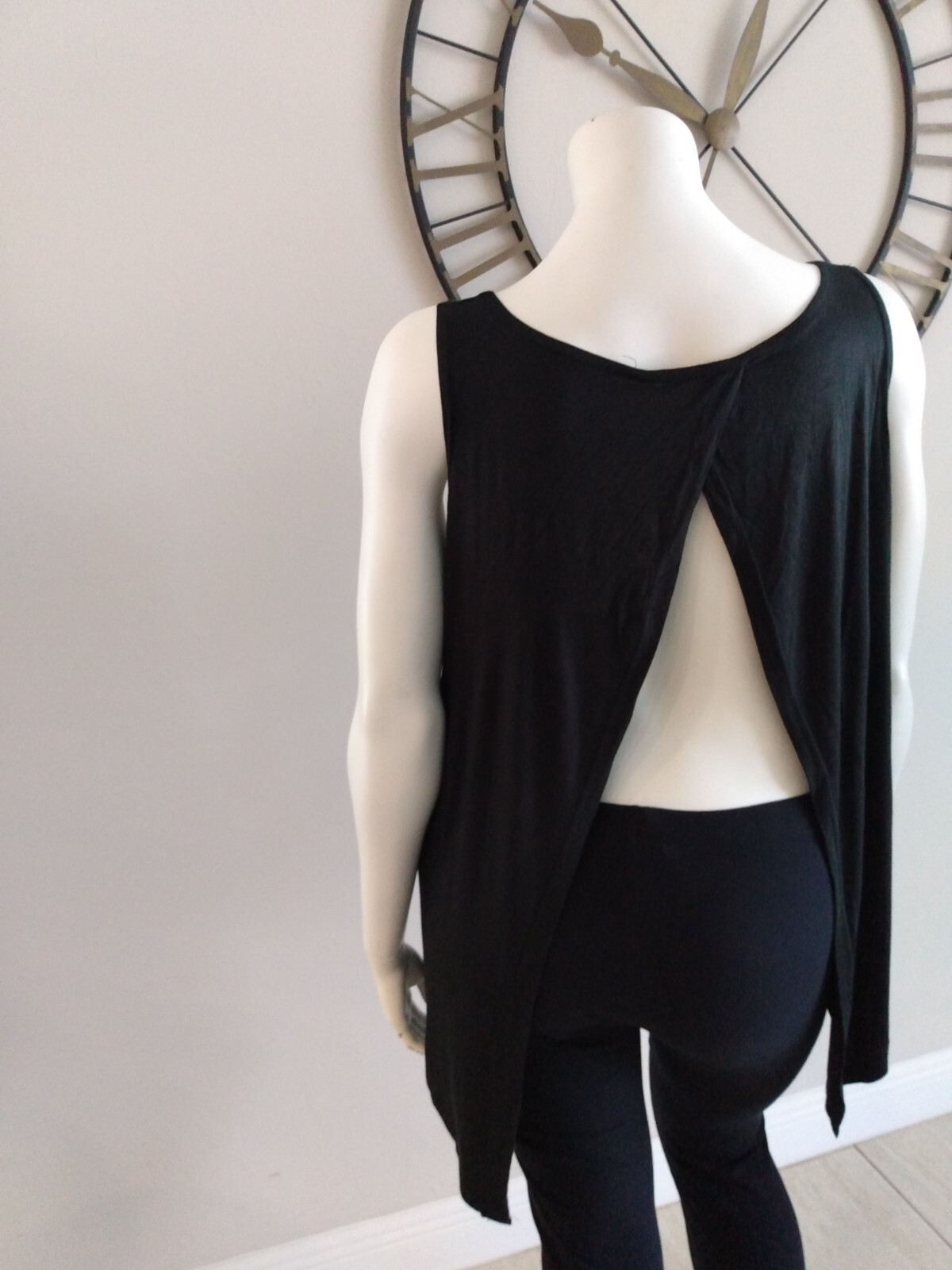 Cascade Blue Fly Away Back Printed Tank ‘GET IT GIRL’ Black Women’s Plus Size 1X