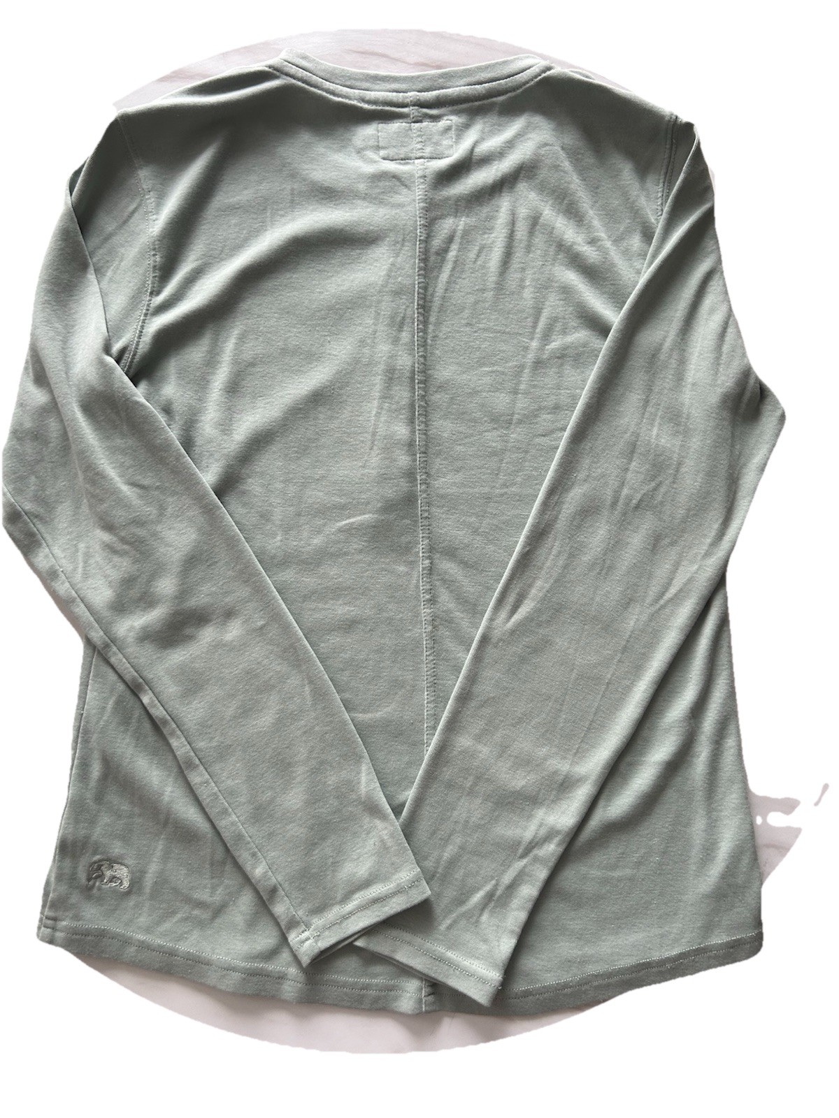 The Normal Brand Women’s Puremeso Everyday Henley Long Sleeve Sage Mint Green S