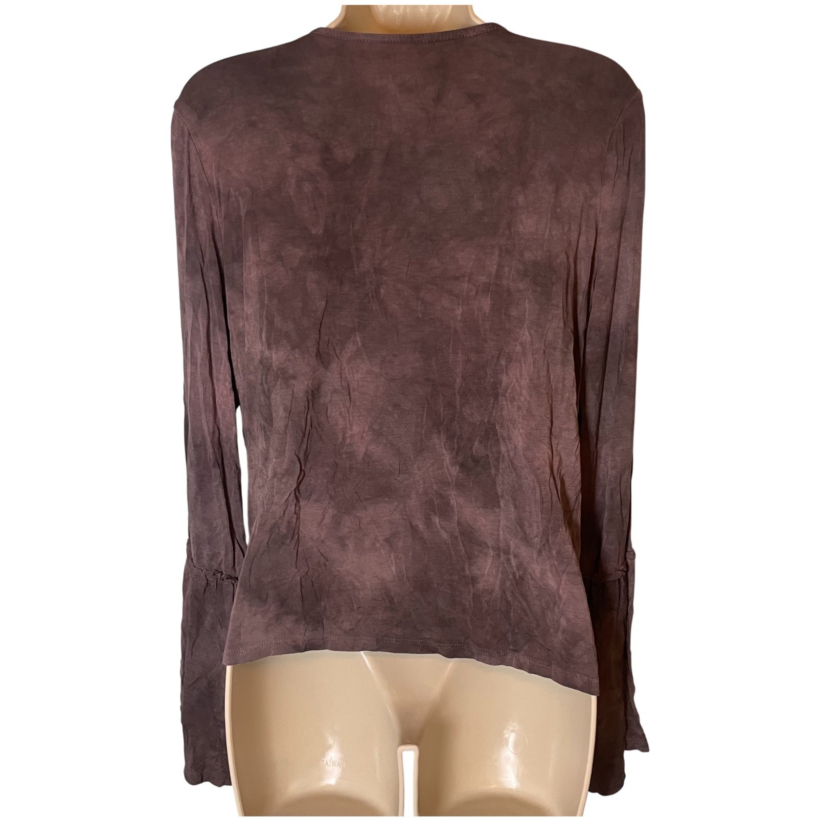 American Eagle Soft & Sexy Tie Dye Wrap Top Size L Bell Sleeve Fairy Festival