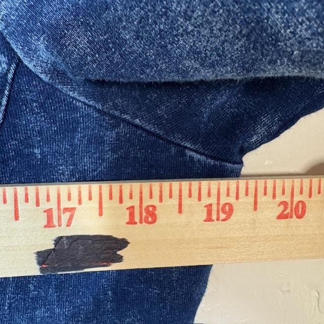 Soft Surroundings Shirt Womens XS Blue Denim Snap Front Tunic 3/4 Sleeve 2FM01