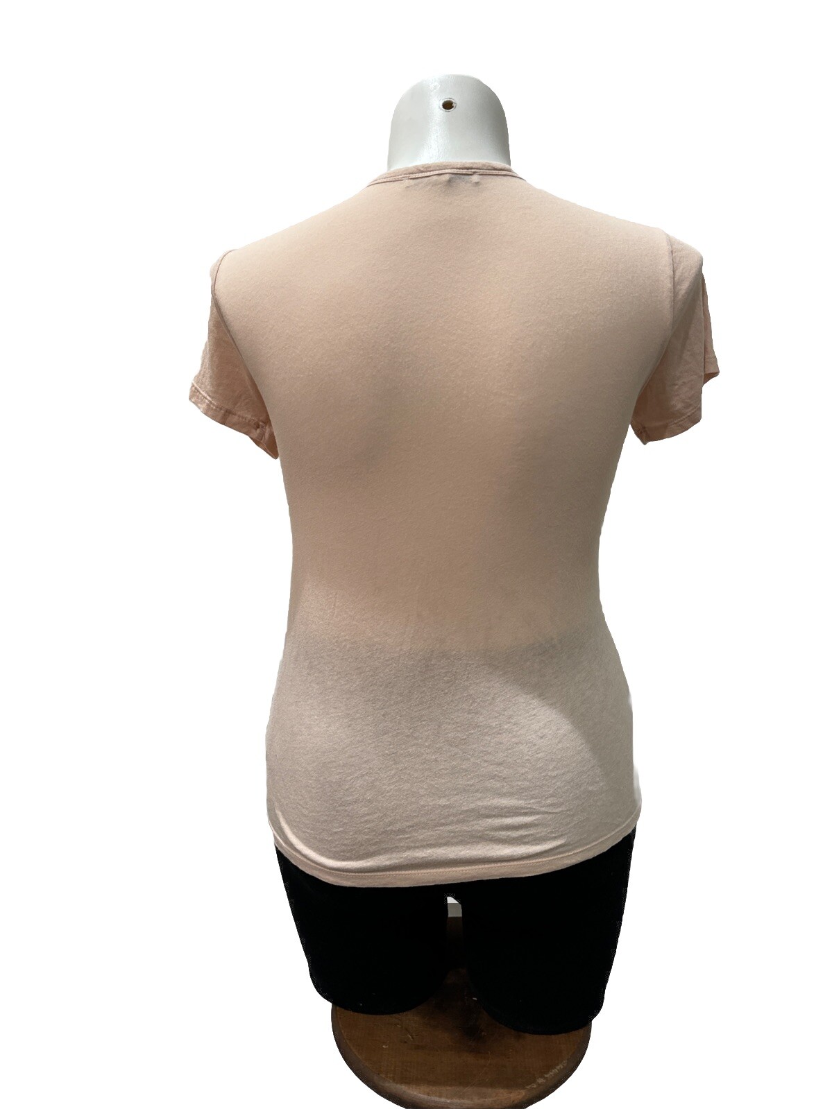 Express One Eleven Pink Tamales &Tequila Pink Shirt V Neck Low Cut Draw String S