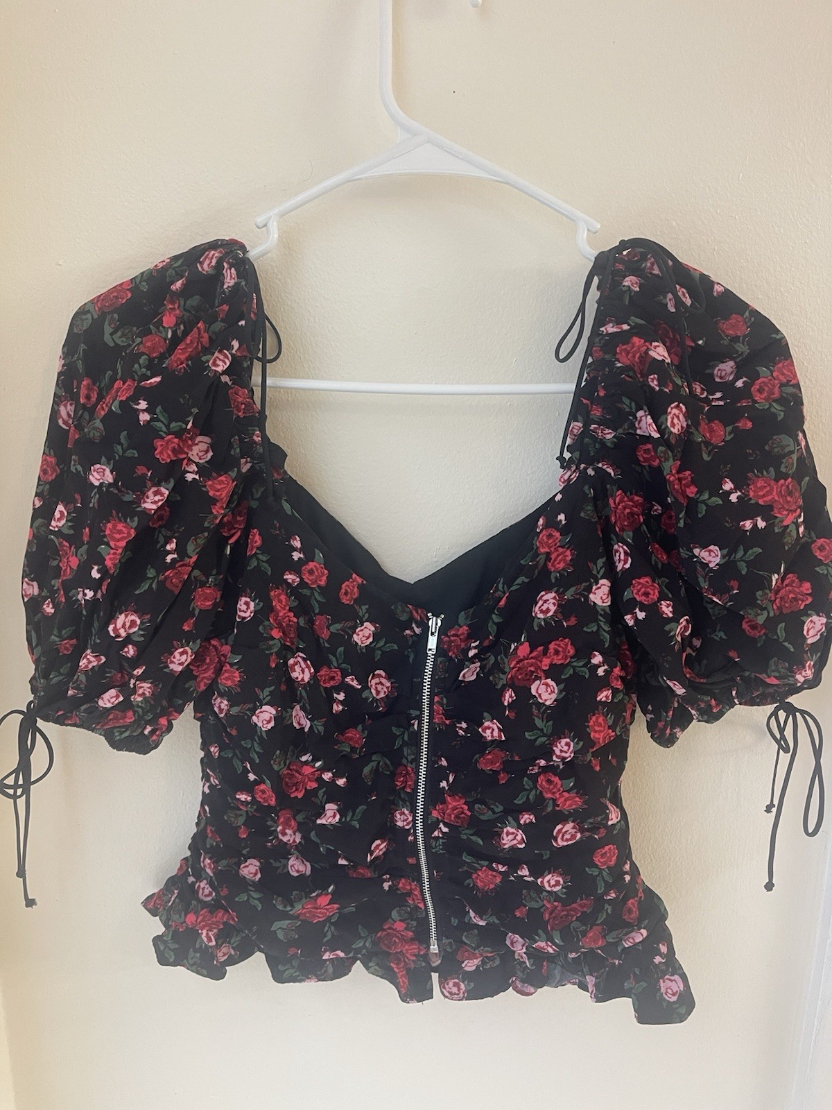 For Love & Lemons Womens Floral Bodice Corset Top Size Small Boho Y2K Retro
