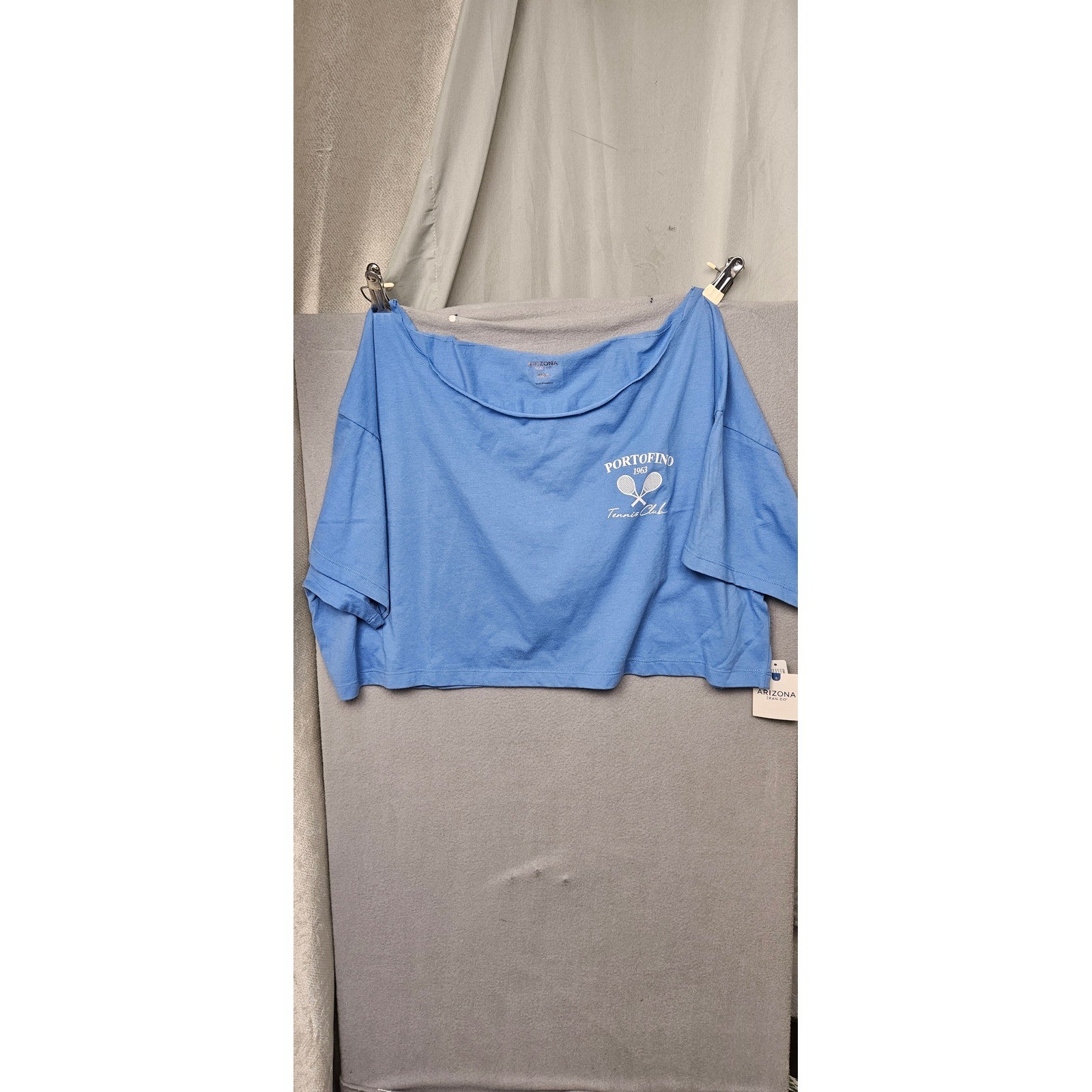 Arizona Jean Co Portofino Tennis Club Blue Graphic Tee XXXL New
