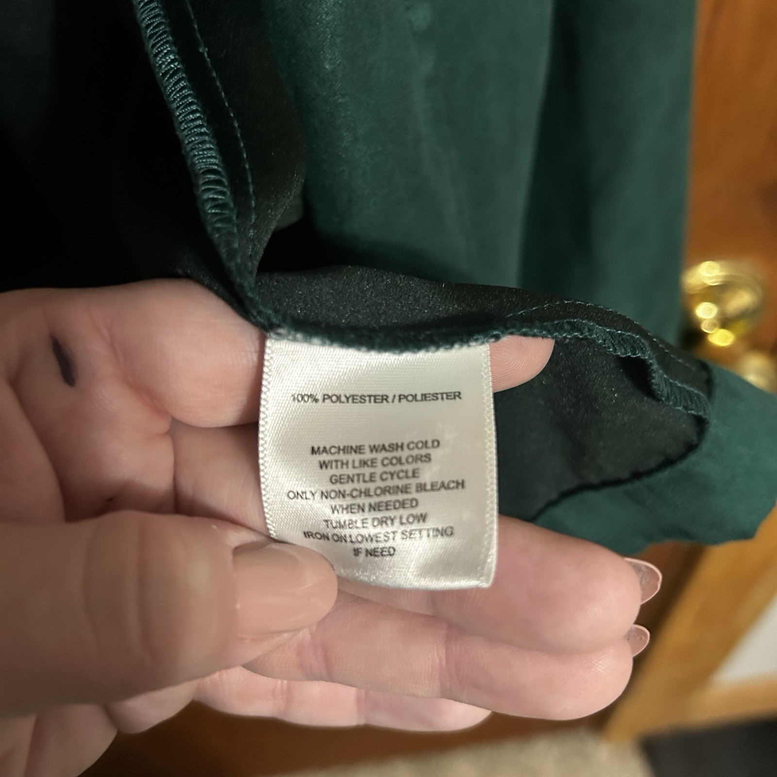 Sag Harbor Women’s Jacket Blouse Green Size XL