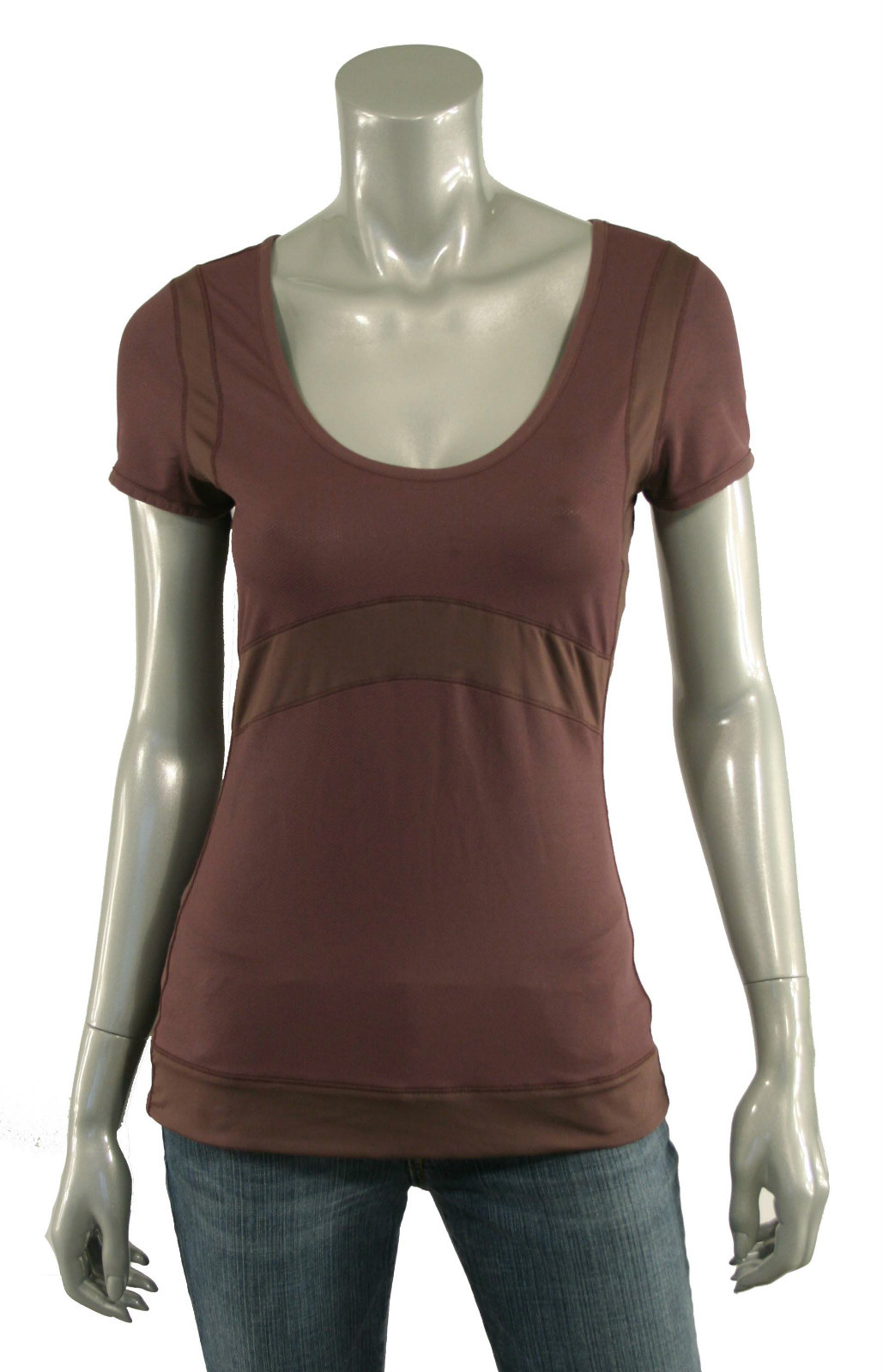 Women’s Adidas Stella McCartney Light Mahogany Run Core Tee Shirt New $100