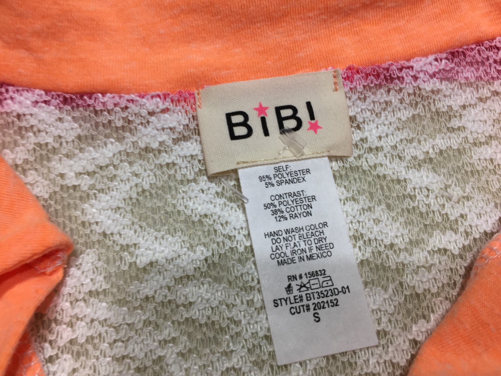 NWOT Bibi Tank Top Womens S White Pink Yellow Striped Collared Neck Buttons
