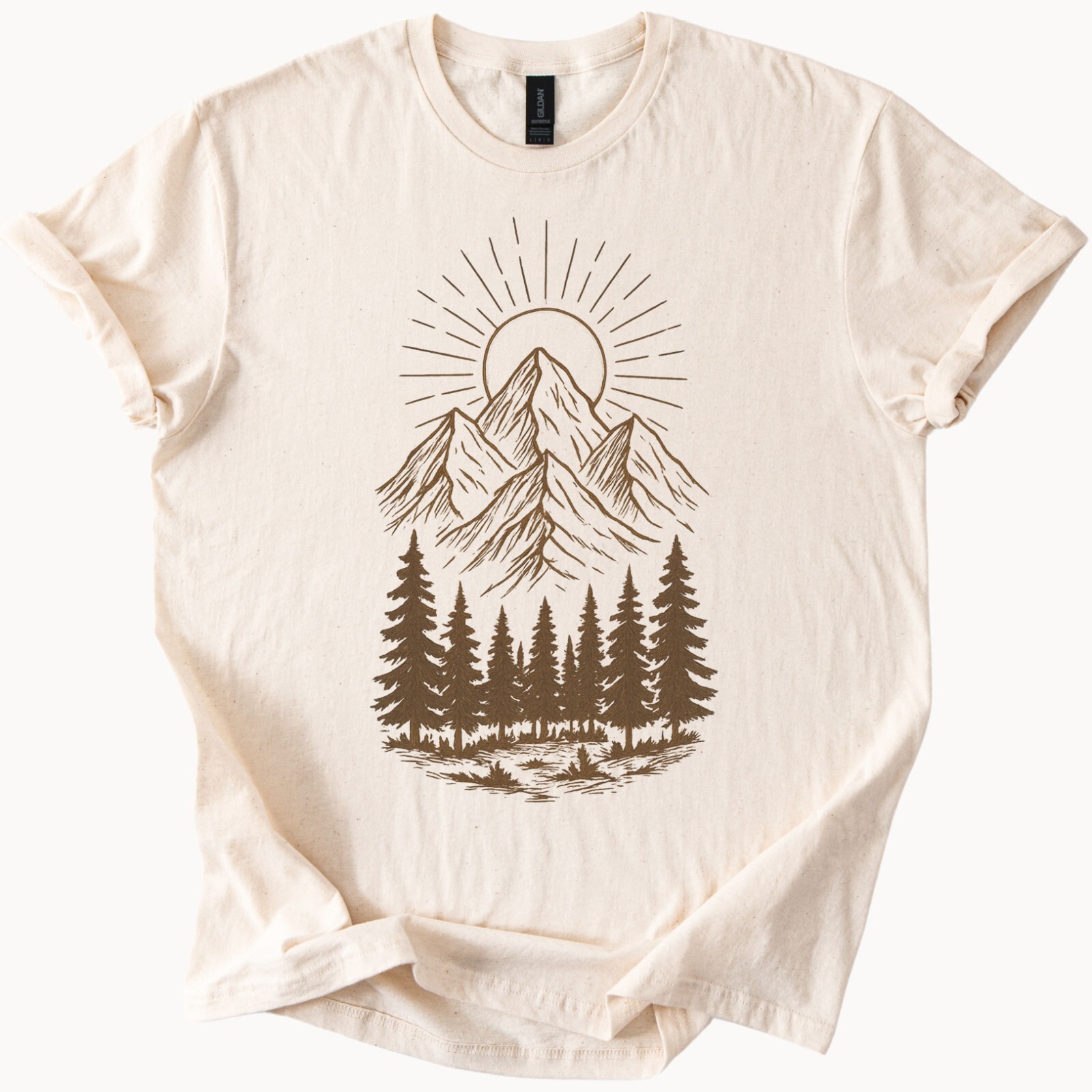 Mountain Sunrise Tee Nature Adventure Shirt