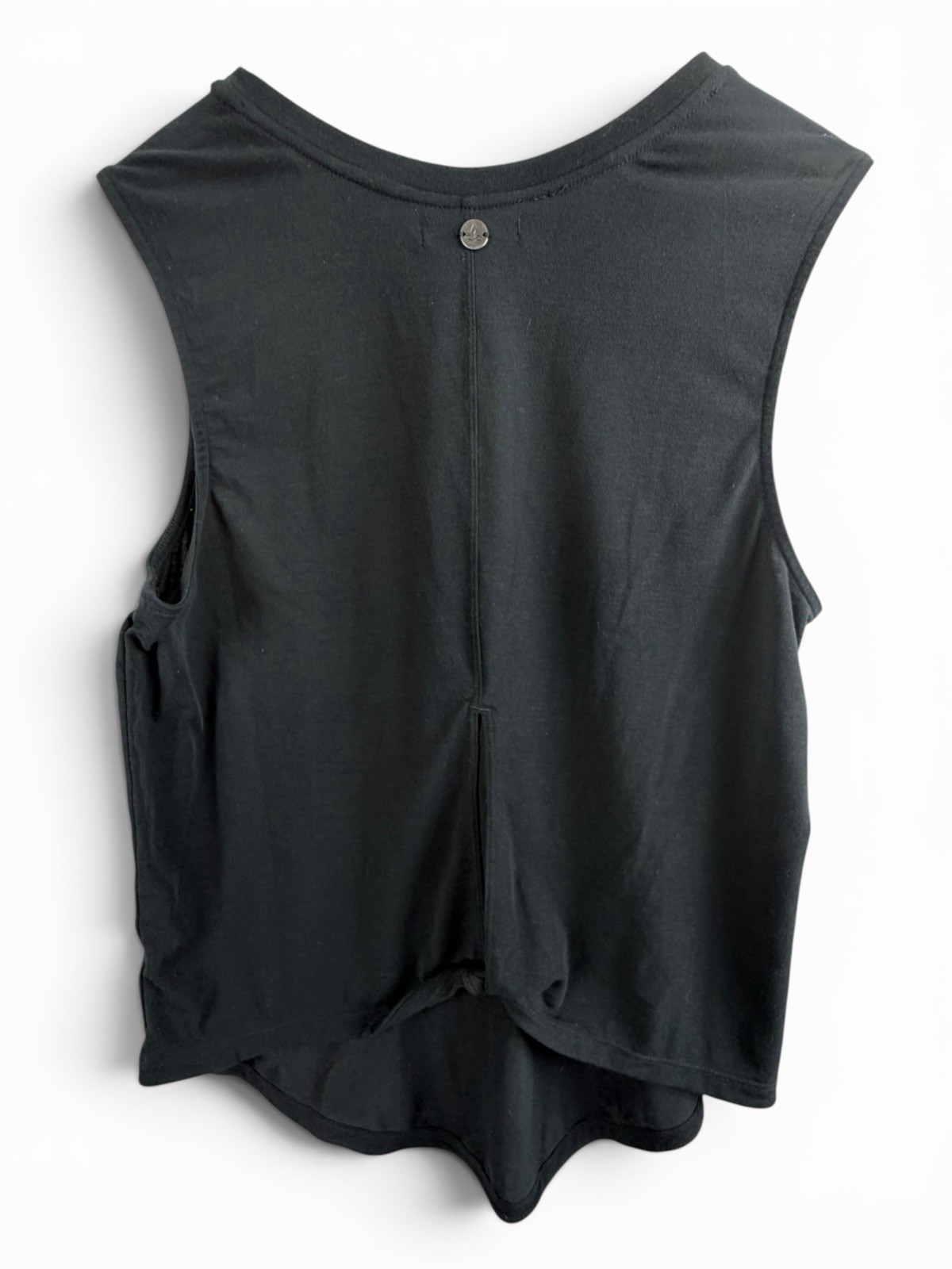 prana women’s medium black twist back sleeveless yoga tank top