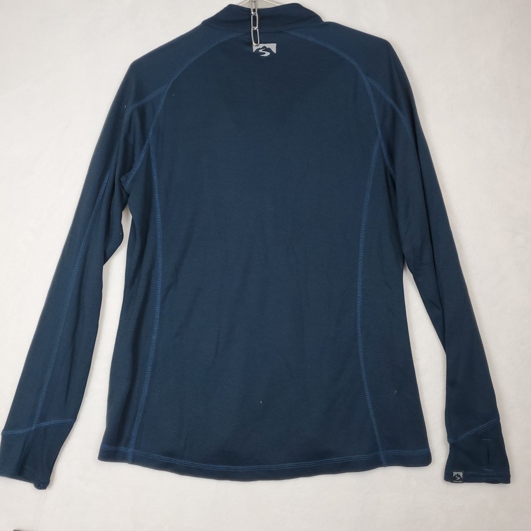 Storm Creek 1/4 Zip Bamboo Blend Navy Blue Womens M Top Hiking Outdoor Gorpcore