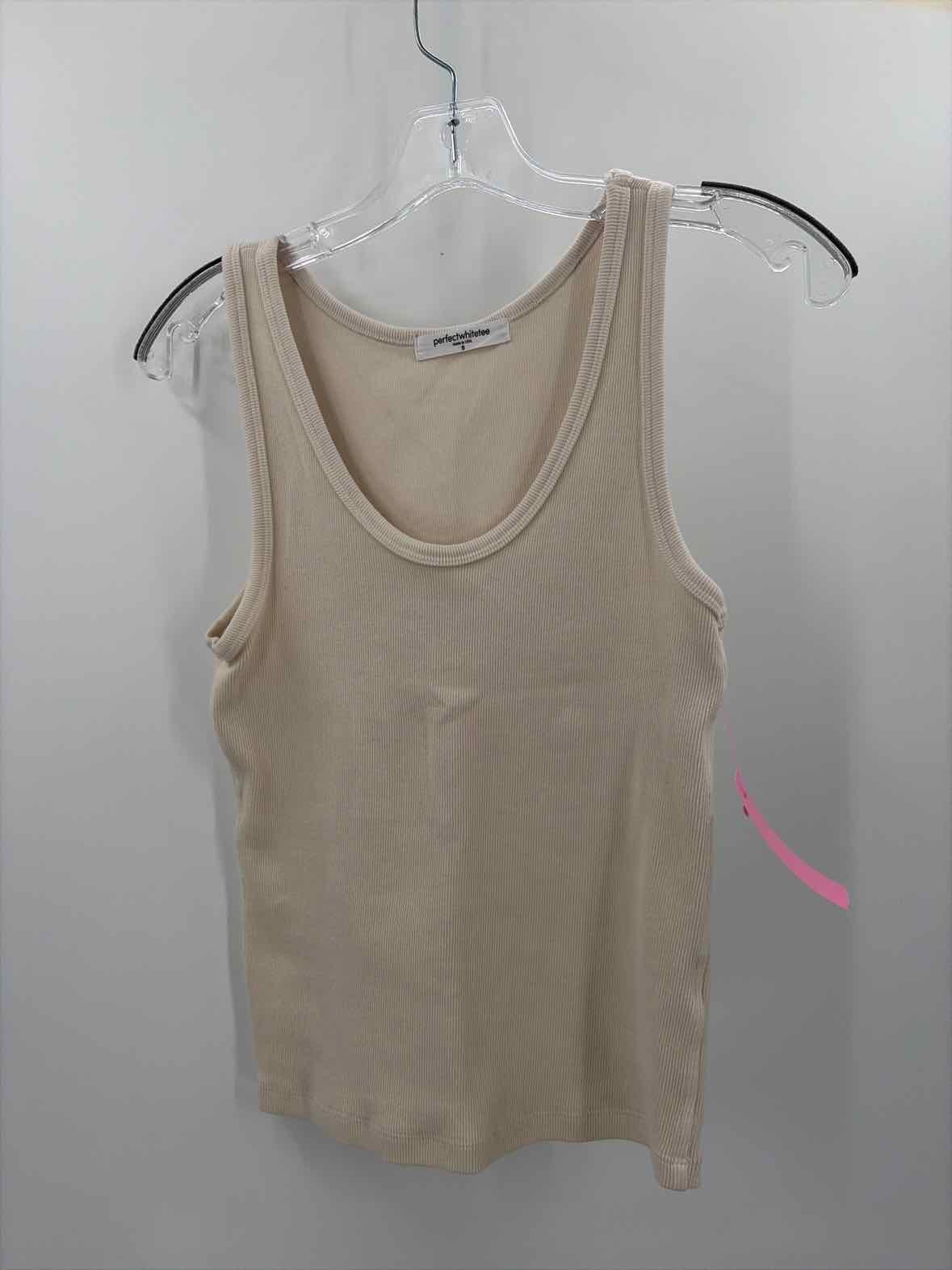 Pre-Owned Perfect White Tee Ivory Size Small Tank Top