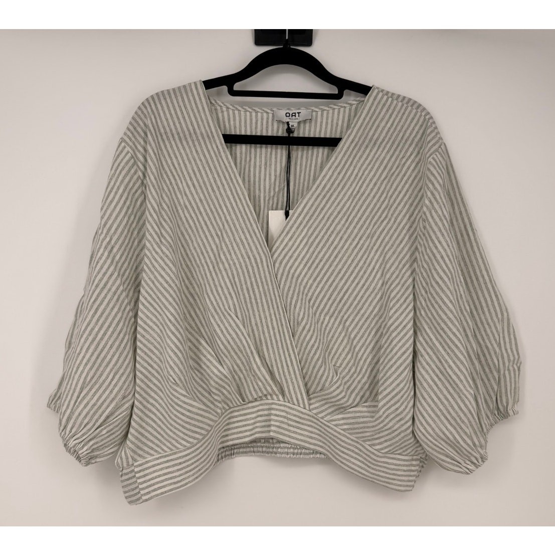 Oat New York cropped wrap top