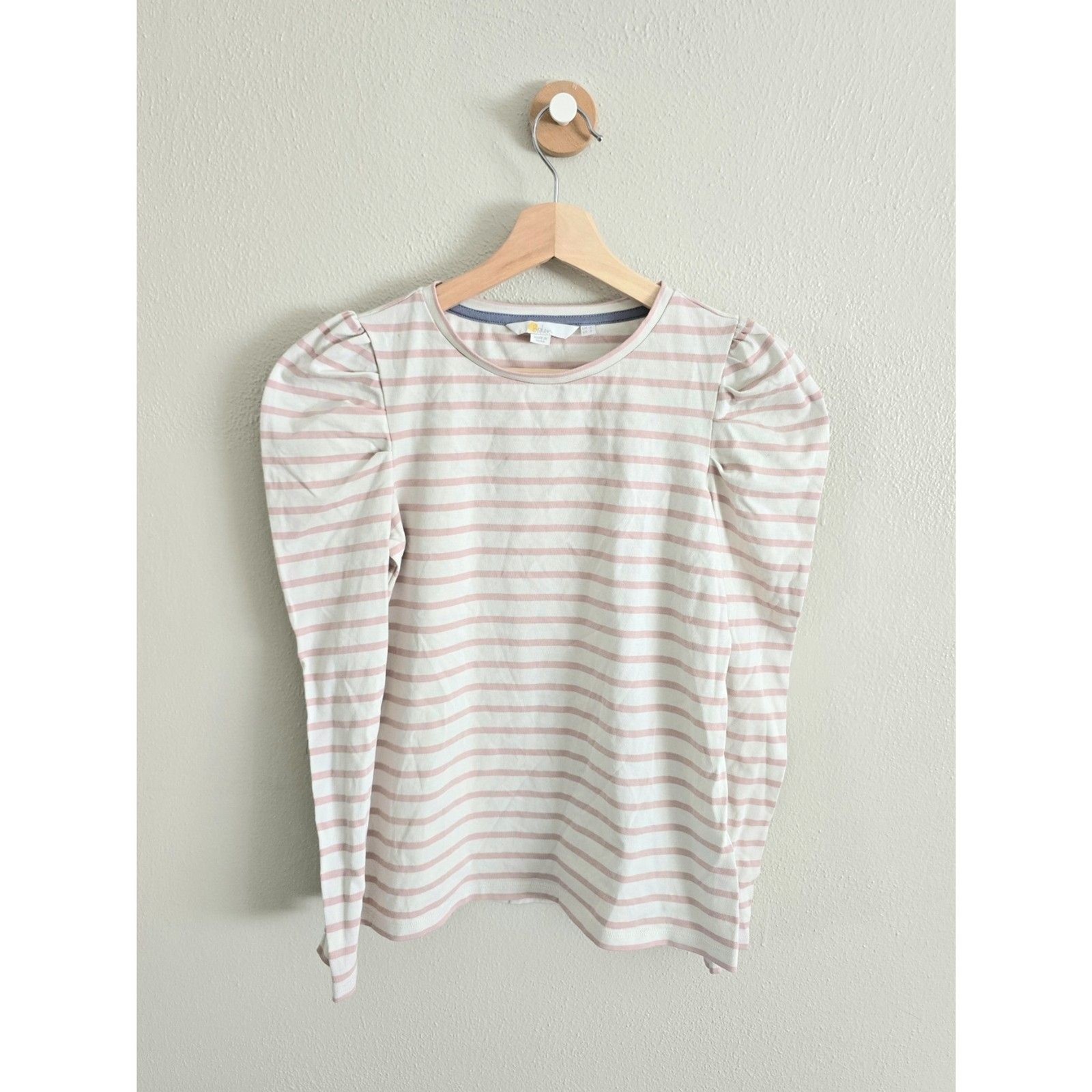 NWOT Boden Pink Striped Long Sleeves T, US 2