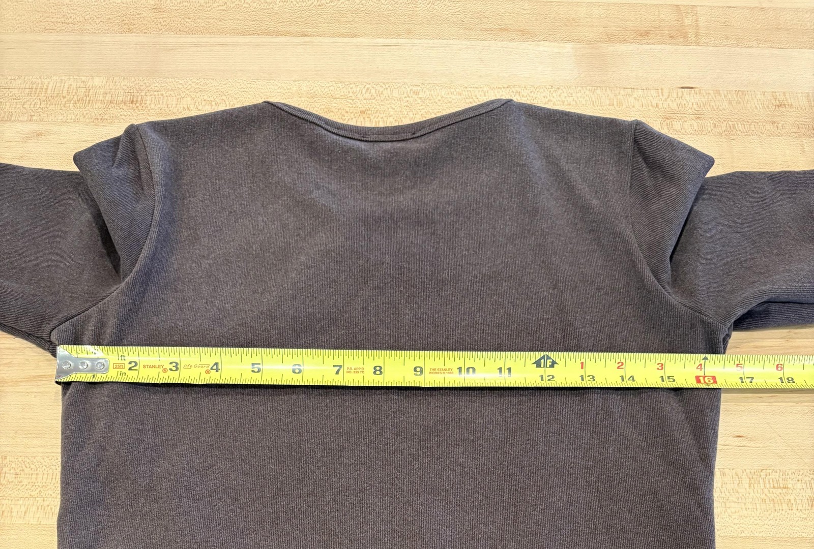 CYRUS Essentials Shirt Womens Small Brown Long Sleeve Crew Neck Stretch