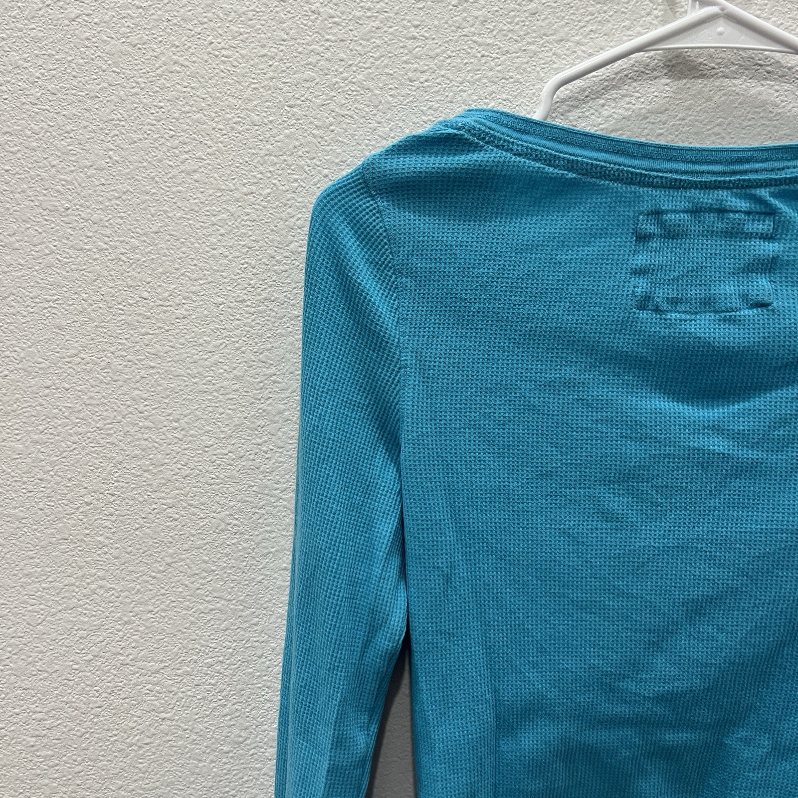 Aeropostale Vintage Y2K Ribbed Stretch Thermal Henley Bella Swan Indie Sleaze L
