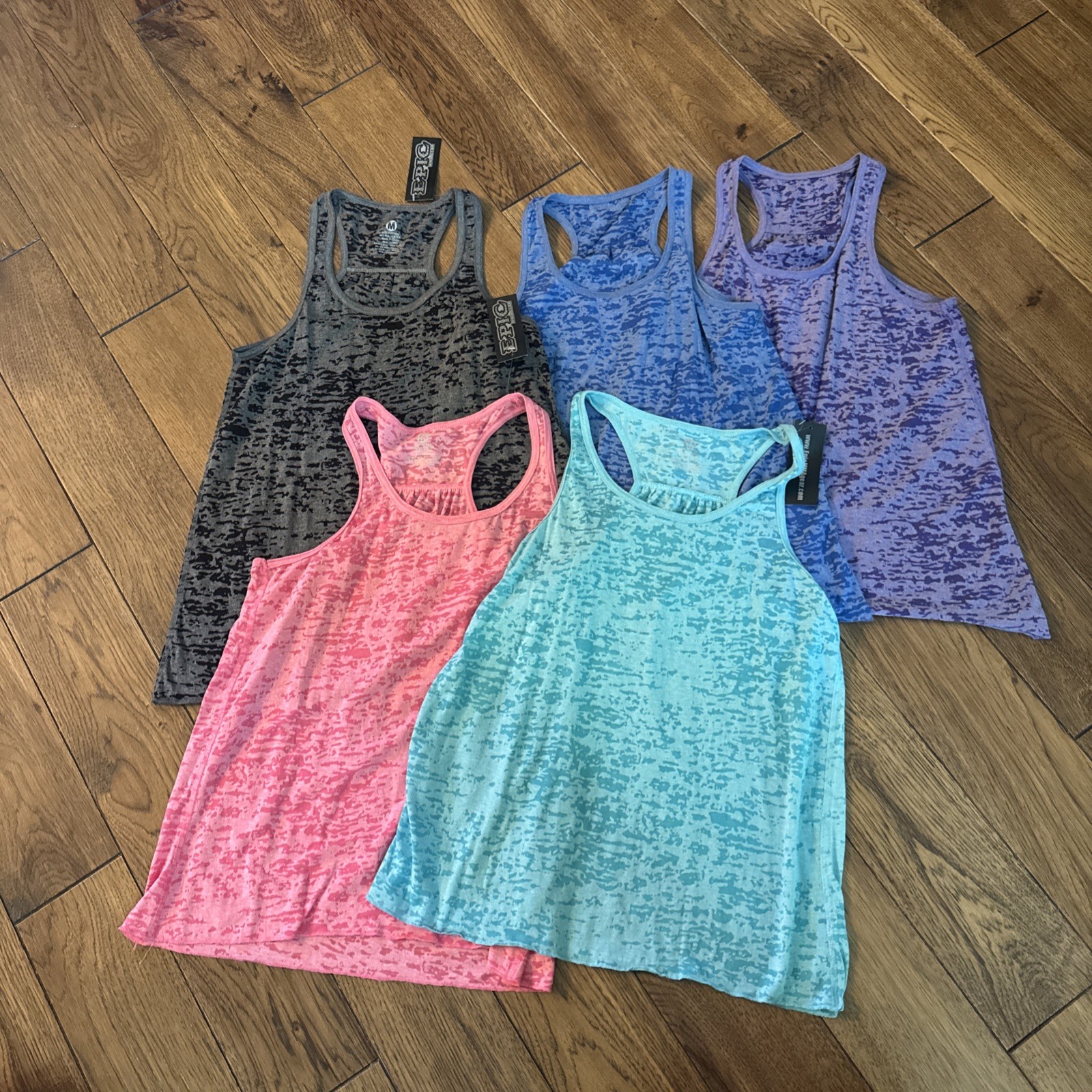 Women’s Racerback Tank Top Size Medium – 5 Pair – 3 Are New With Tags