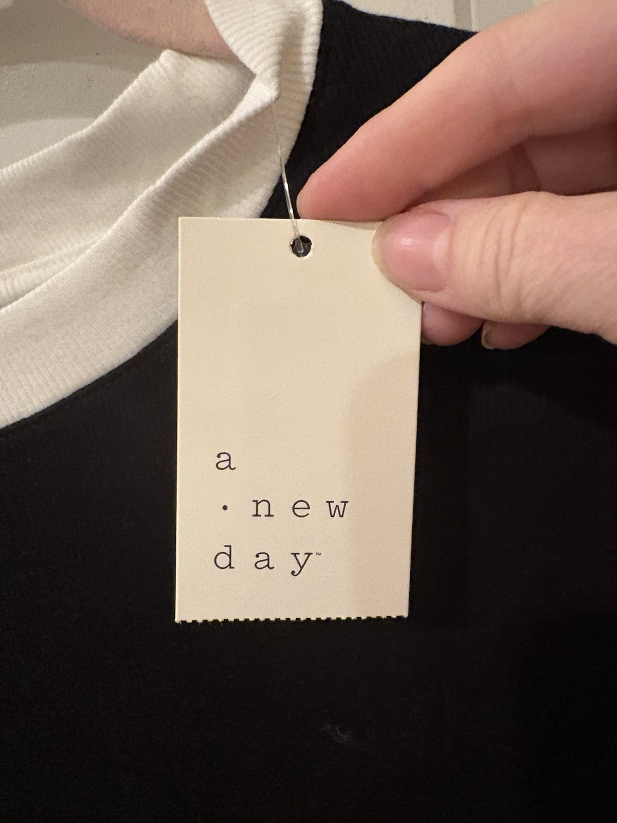 NWT A New Day Women’s XXL Black Crew Neck T-Shirt Cotton Blend Modal Tee TR79