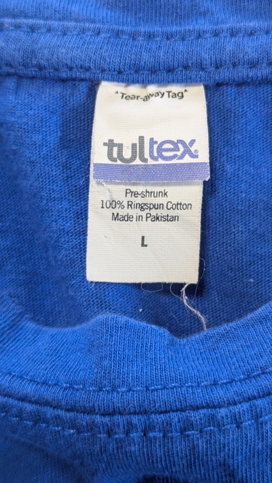 Women’s Blue Cotton Short Sleeve Crew Neck Oklahoma OK! Tee Shirt Size L