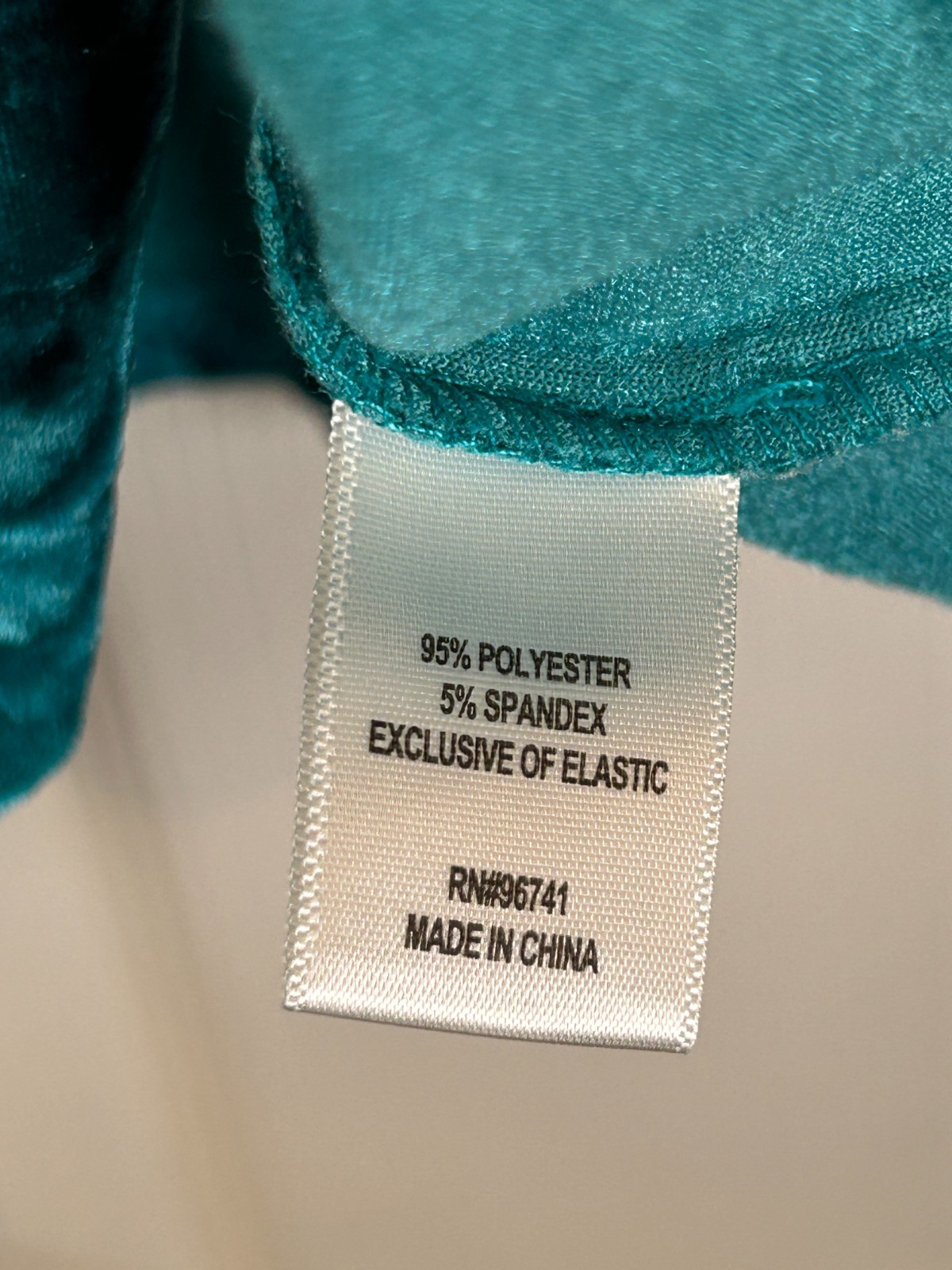 Belle Du Jour Crushed Velvet Sq Neck Smock Blouse Sz L Boho Peasant Luxe Teal
