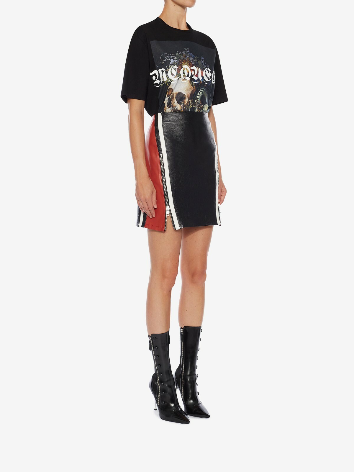 ALEXANDER MCQUEEN Still Life Skull Graphic Photo-Print T-Shirt Tee MSRP$390
