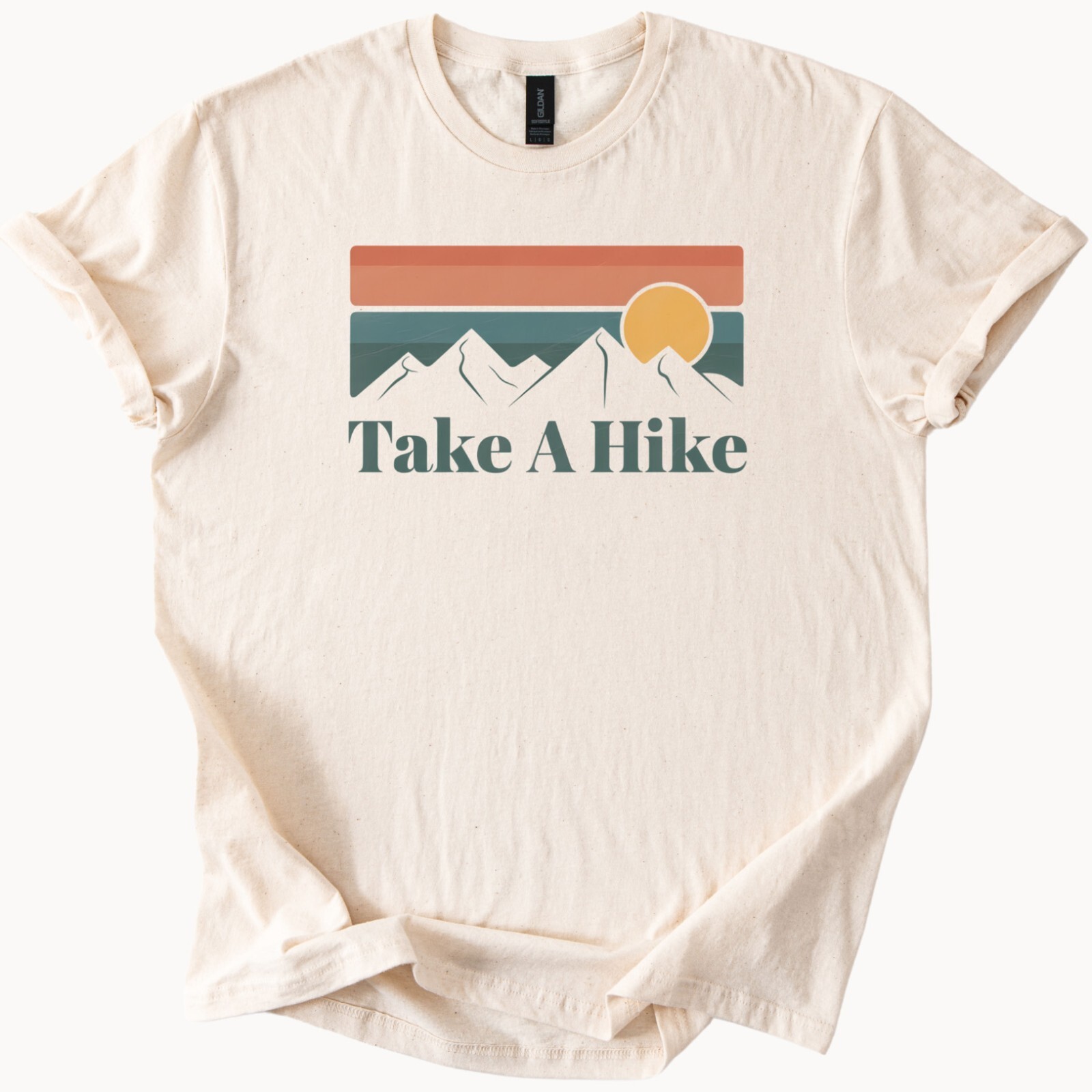 Take A Hike Mountain Graphic Tee Outdoors Adventure Hiking Shirt