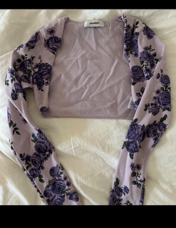 GUIZIO Micro Cardigan & Amiri Lace tank XS bundle