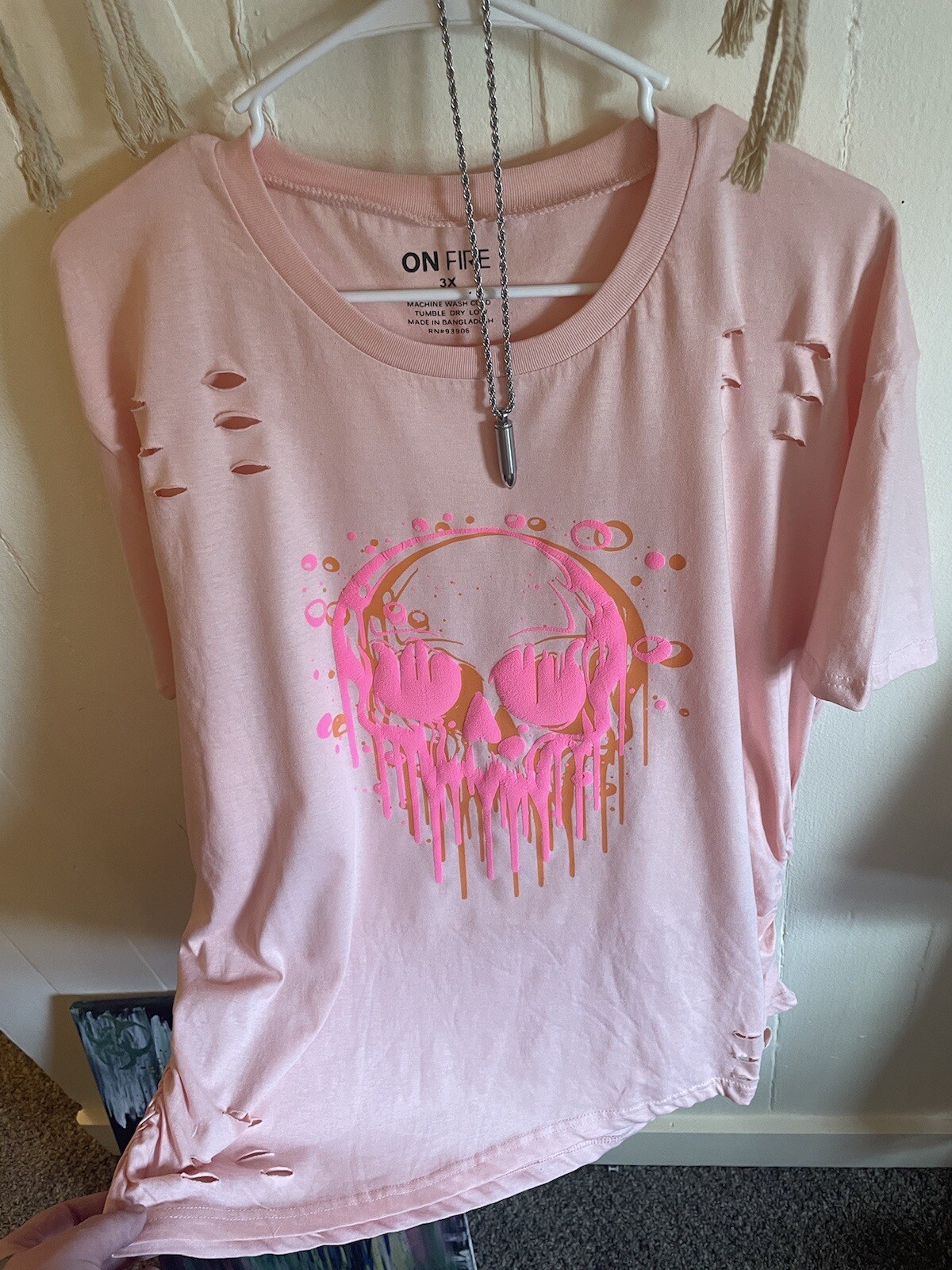 Skull Drip Trippy Tee – Size Customizable