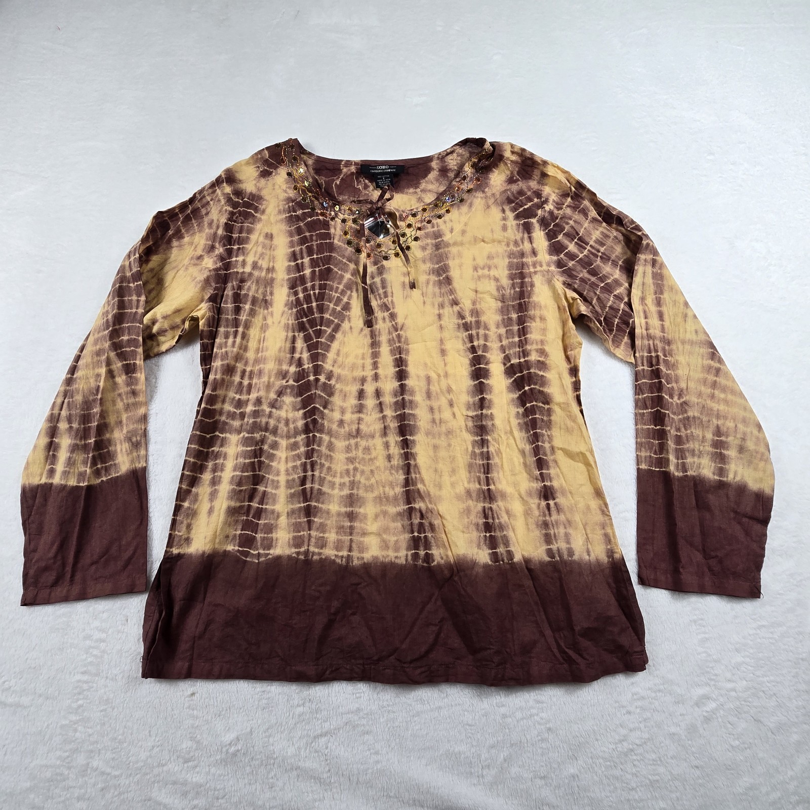 Soho Clothing Company Boho Tie Dye Women’s Size Small Top New