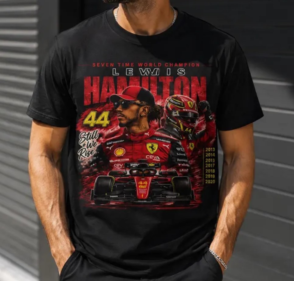 Lewis Hamilton Ferrari F1 Inspired T-Shirt