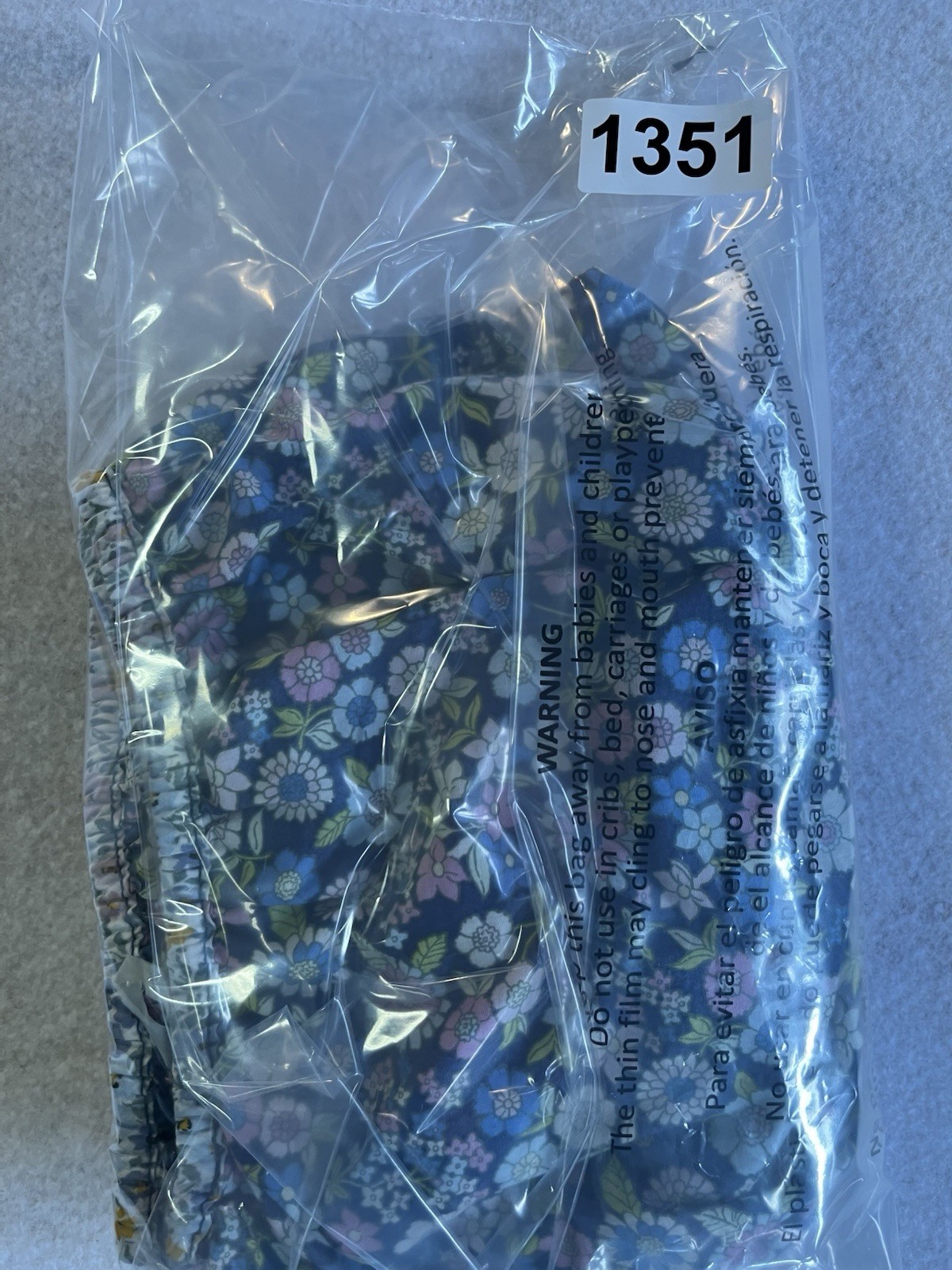 NWT American Eagle Outfitters Pull-on Crop Top M Blue Floral
