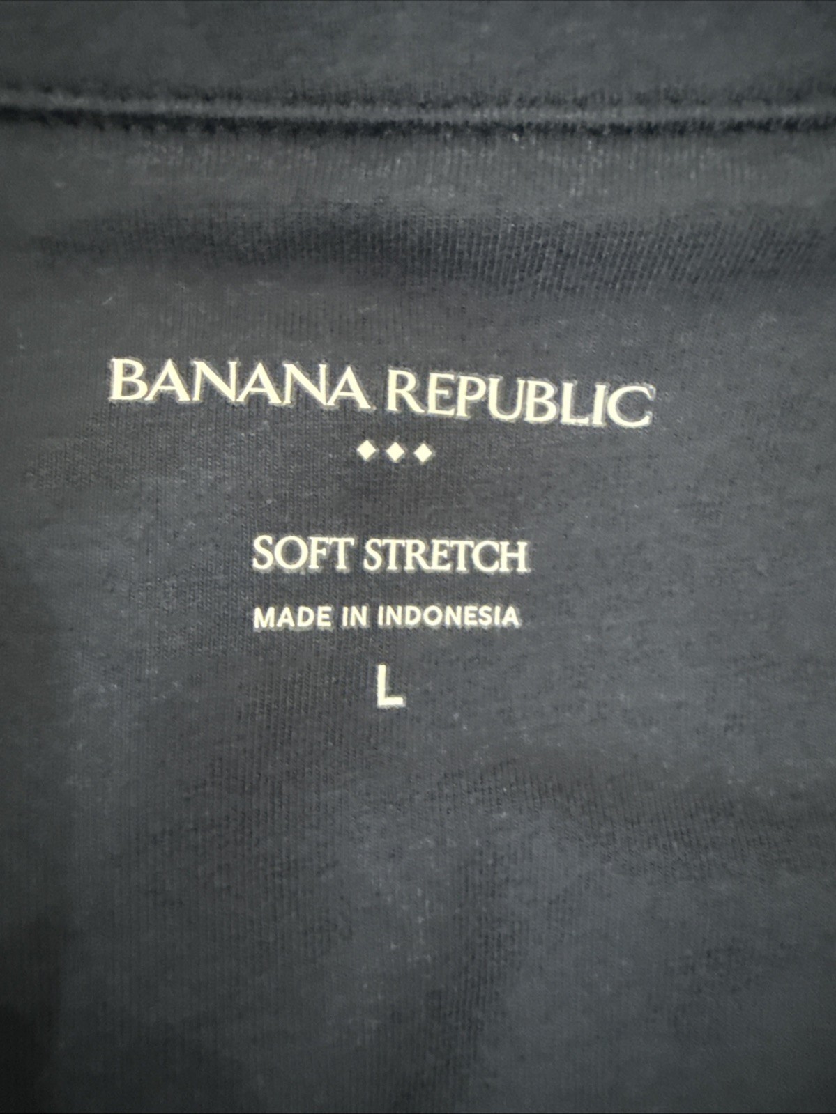 Banana Republic Navy Blue Soft Stretch Polo in Navy Blue SizeL