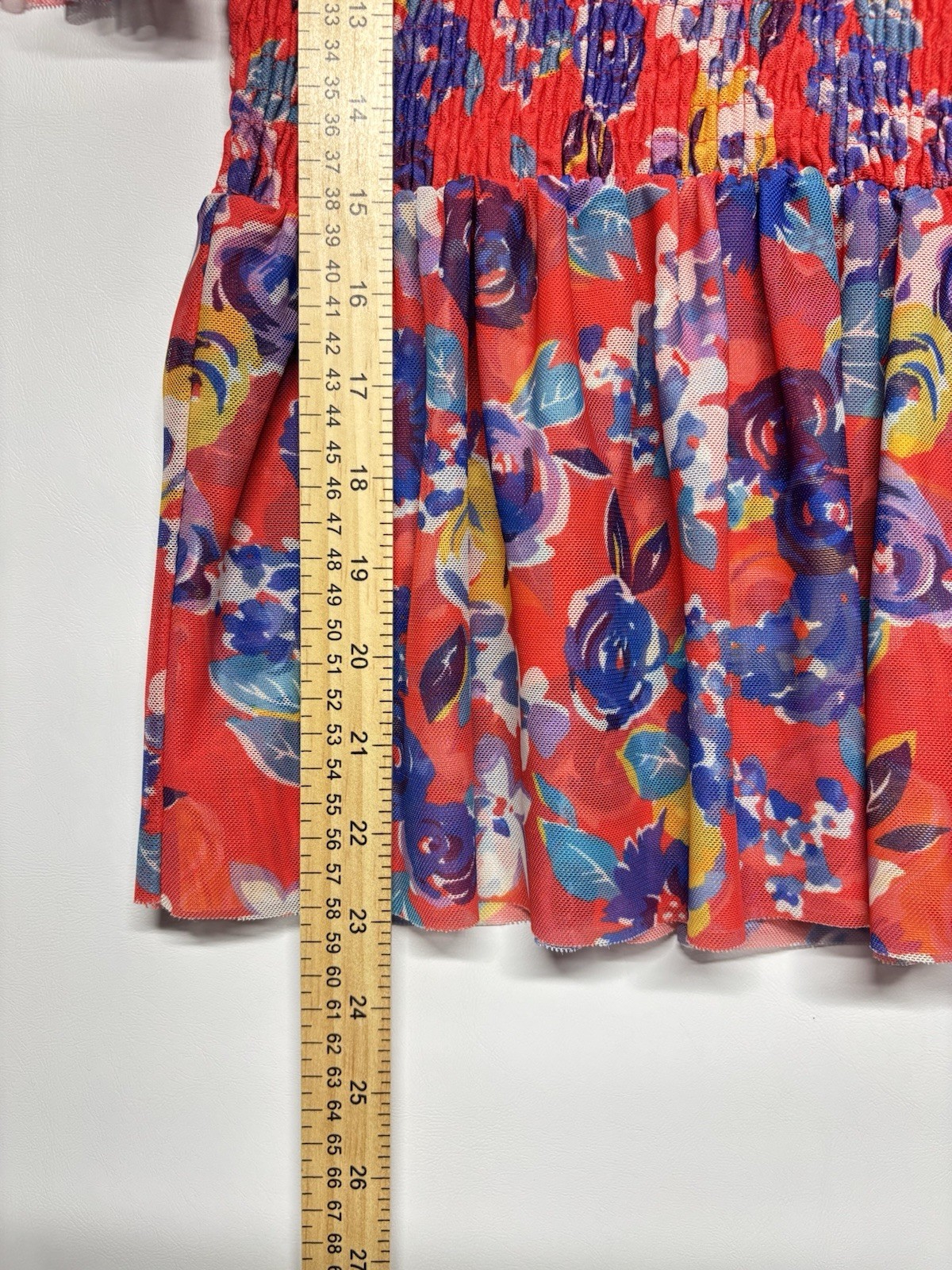 Maeve Anthropologie Ashto Smocked Floral Peplum Flutter Sleeve Top Blouse S