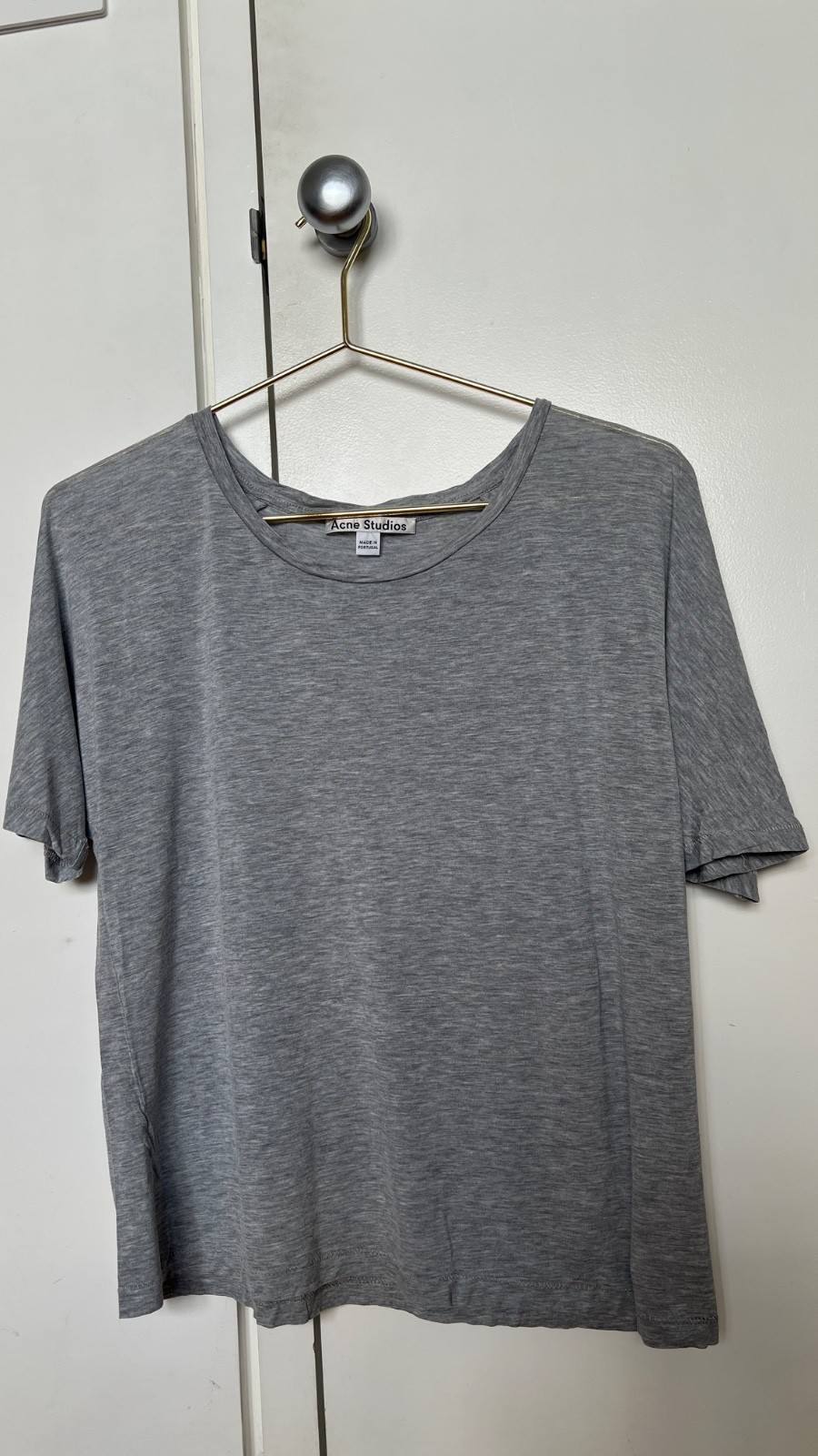 Acne Studios – Grey Lyocell T Shirt size Medium