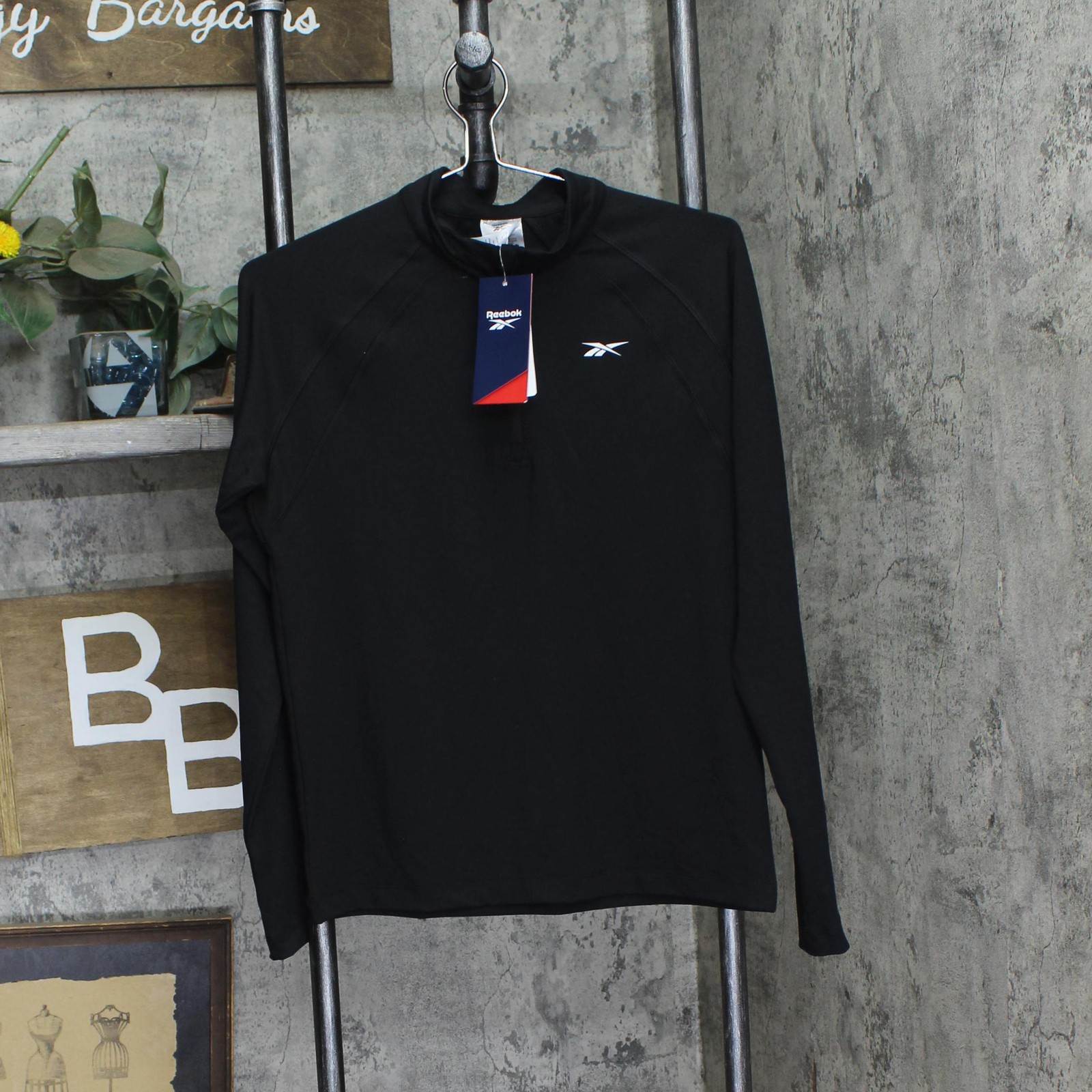 reebok Womens Identity 1/4 Zip Pullover 100202714 Black S