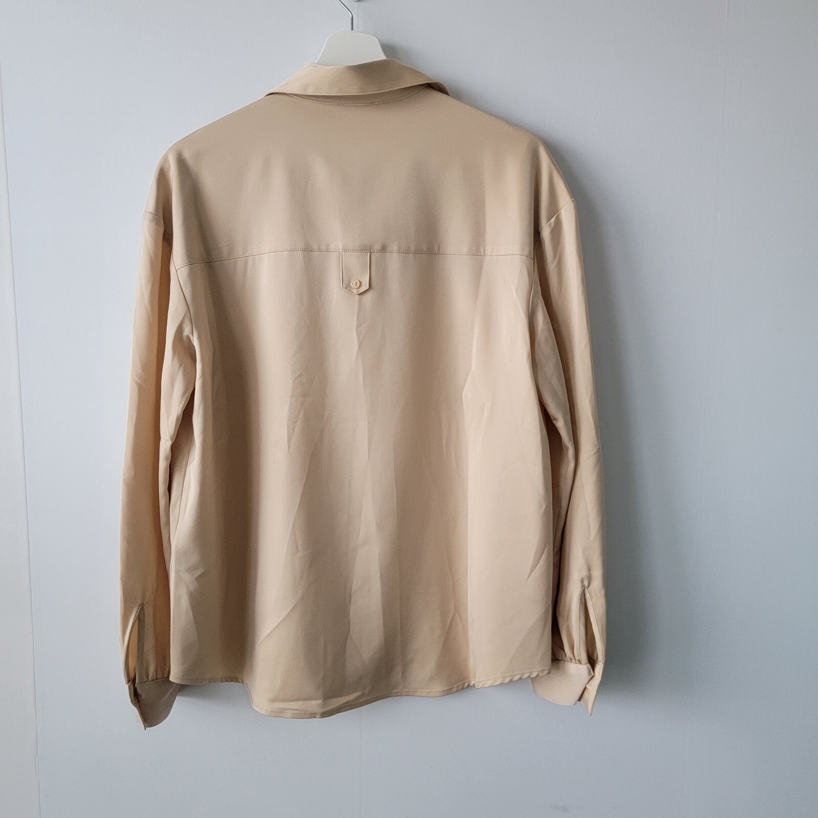 The Drop womens shirt size S Silky long sleeve button down