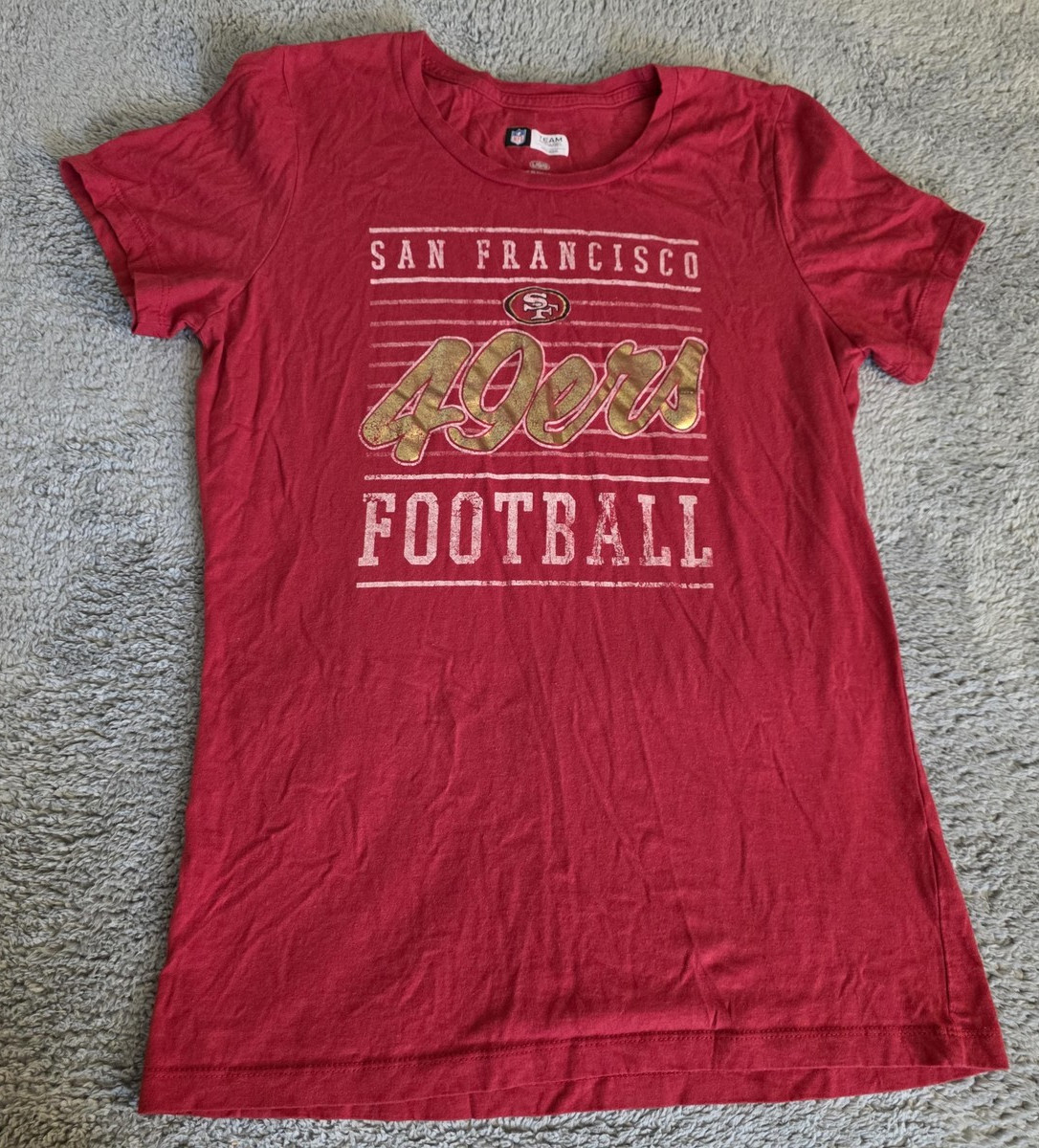 Womens Large Tee Shirt San Francisco 49ers NFL Football Team Apparel Graphic Tee