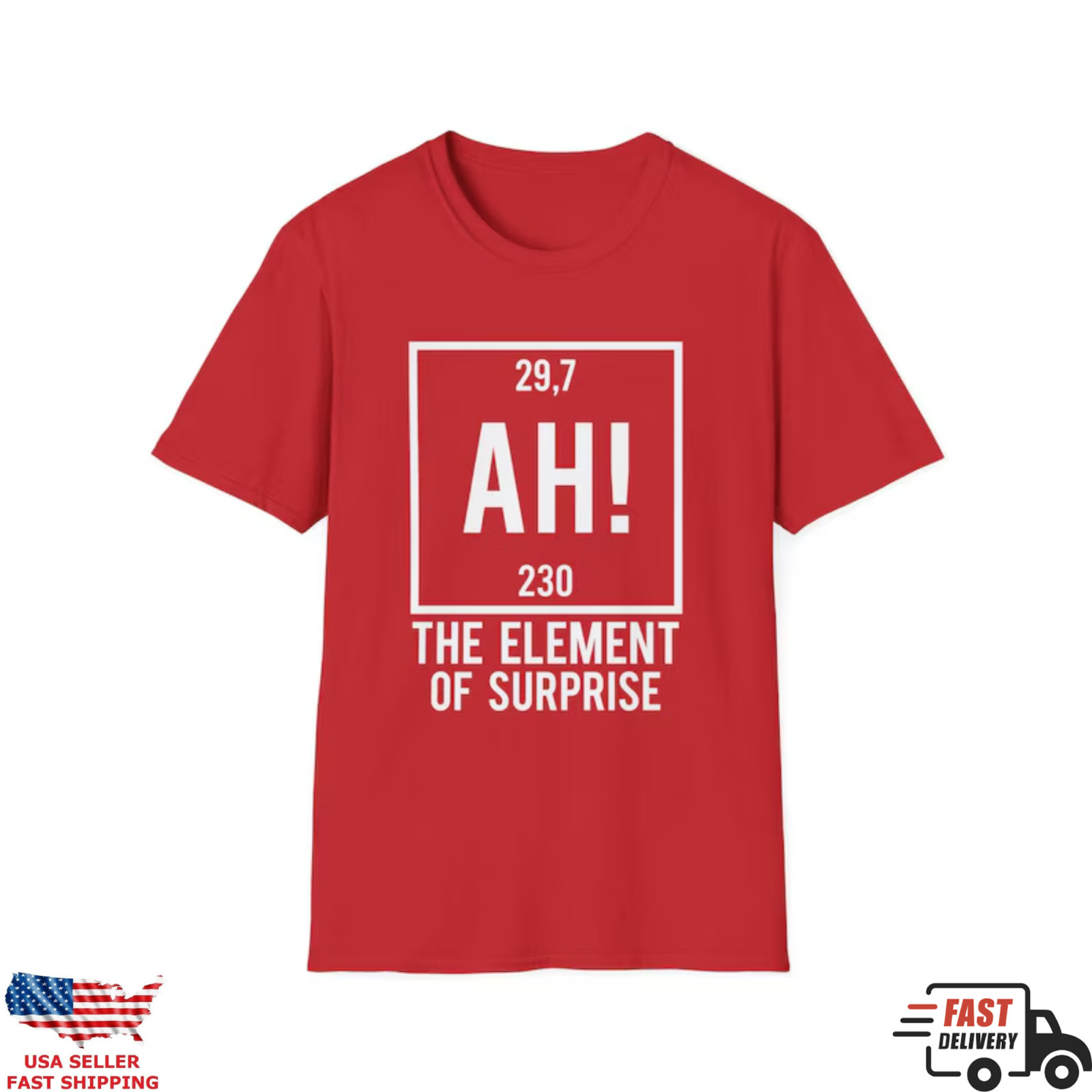 AH Element of Surprise Shirt Funny Science Nerd Chemistry Tee
