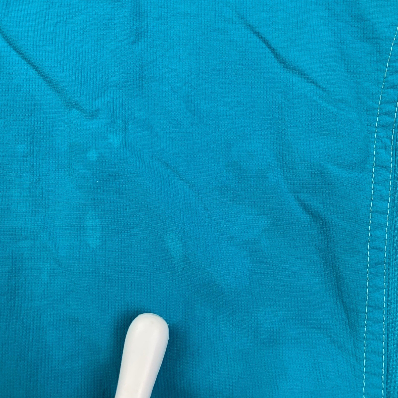 Kuhl Button Up Shirt Womens Large Teal Blue Long Sleeve Hiking Outdoor RN 108846