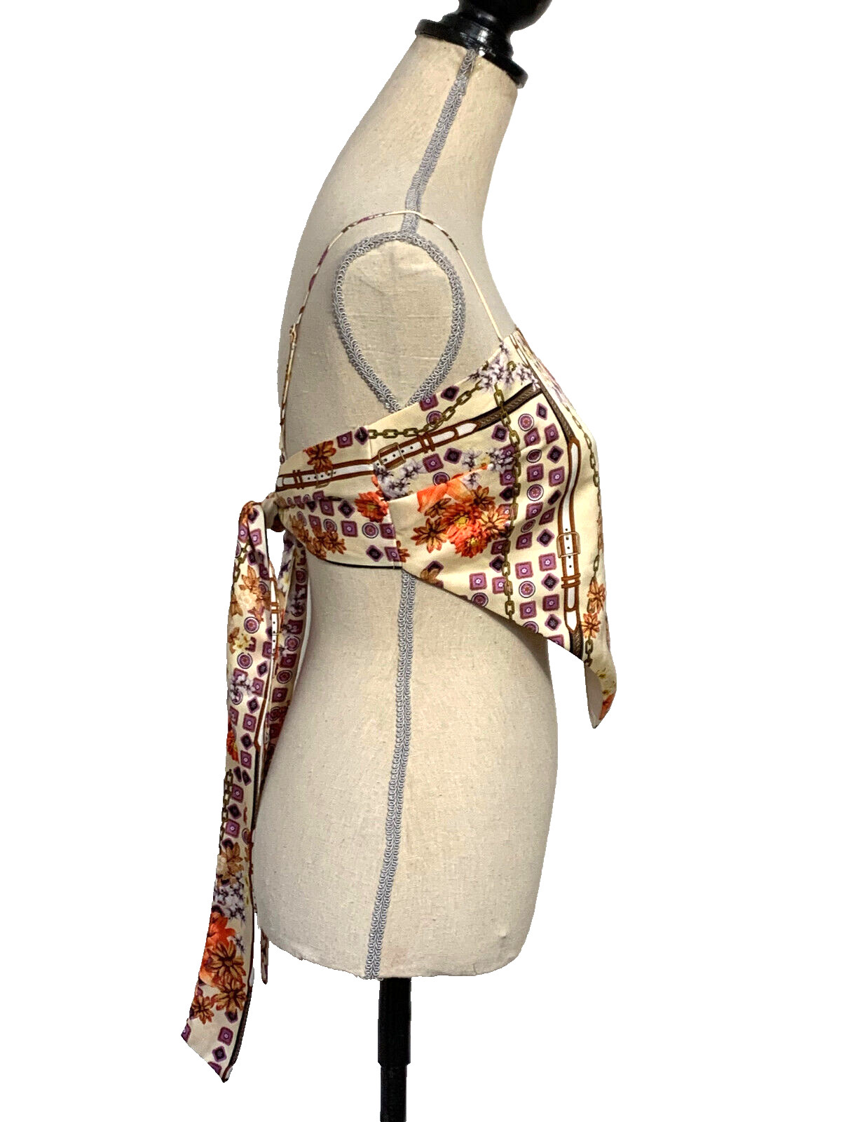 Superdown Nelly Scarf Top Size Medium